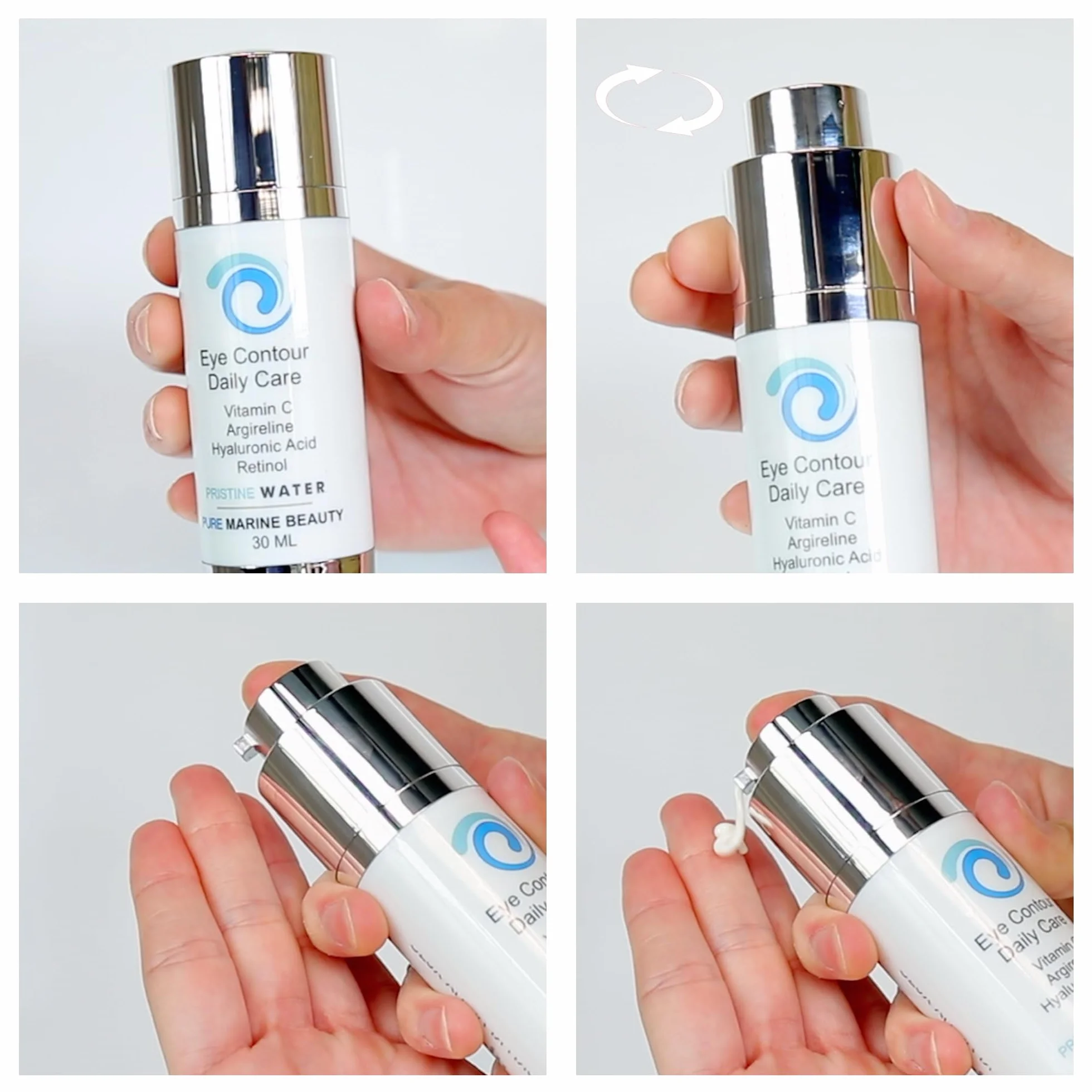 Serum do oczu z kwasem hialuronowym, Argireline i witaminą C 30 ml