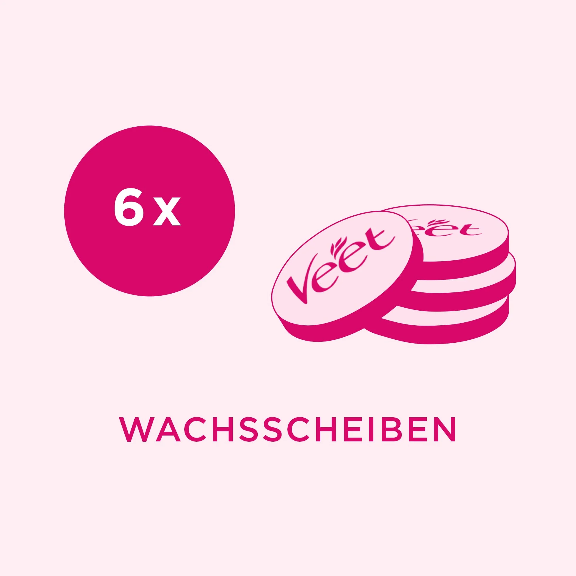 Veet Płytki z ciepłego wosku Spawax do urządzenia do wosku – 1 x 6 krążków