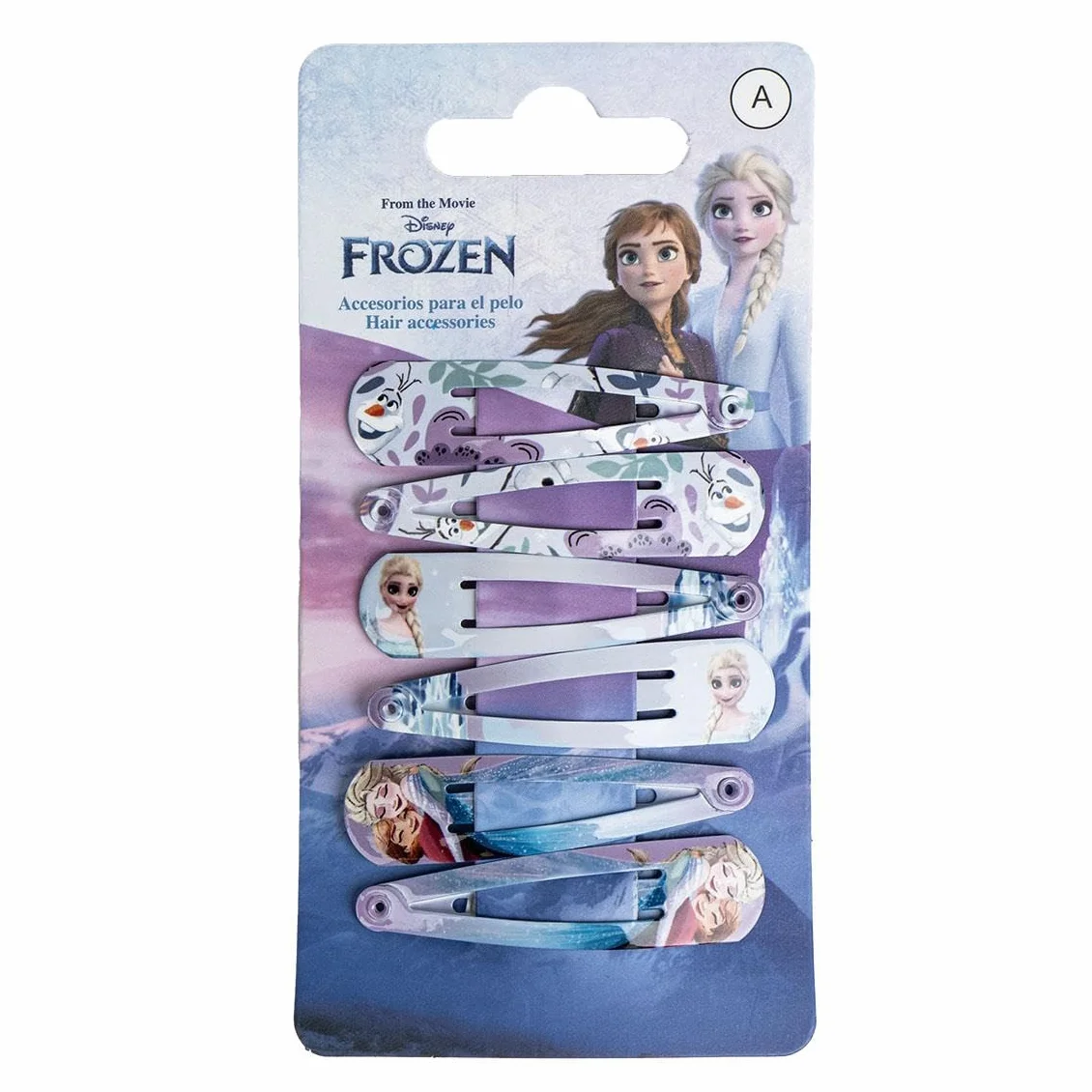 AKCESORIA DO WŁOSÓW KLIPY 6 SZTUK FROZEN