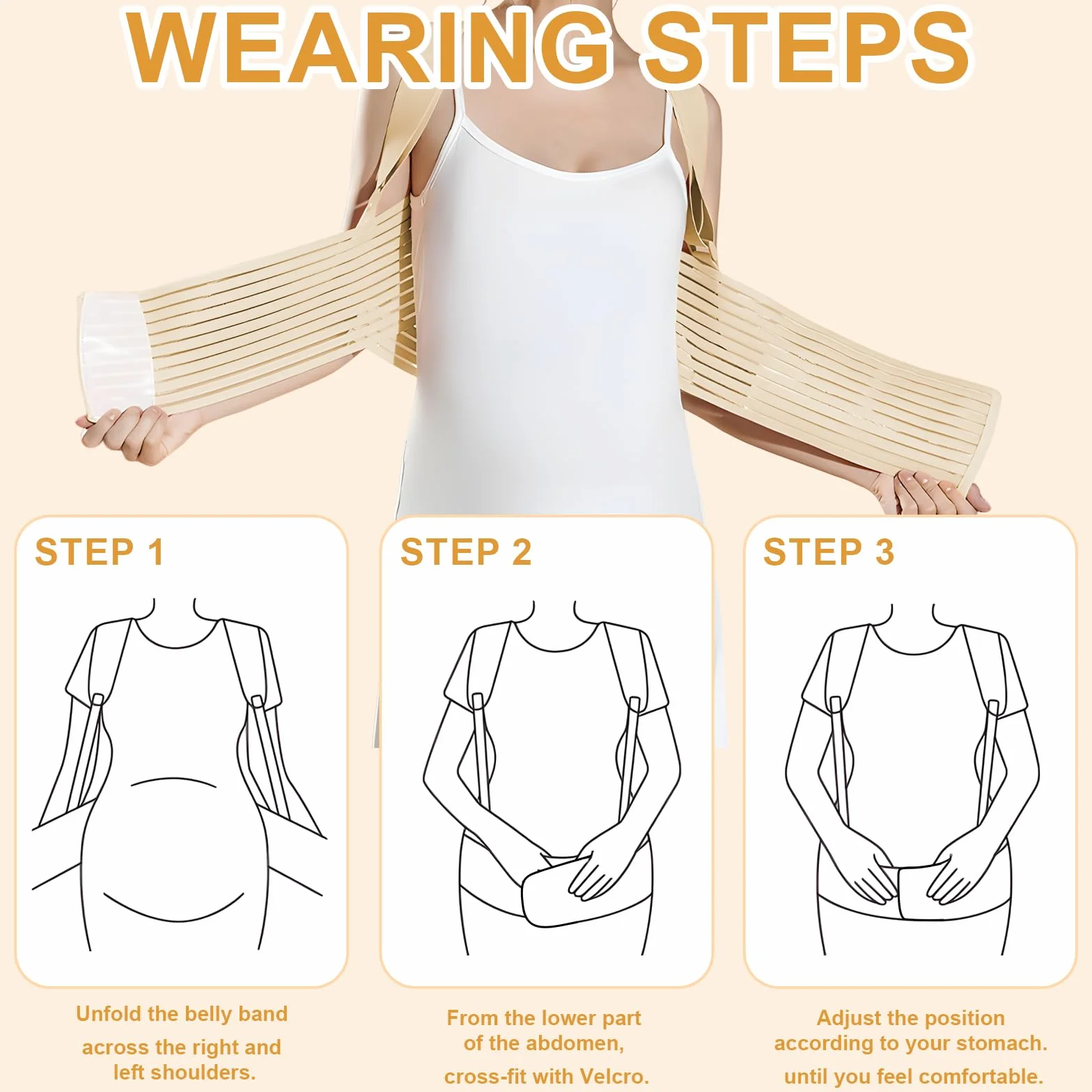 Pas ciążowy, pas ciążowy, pas podtrzymujący brzuch ciążowy, pas ciążowy, pas ciążowy do podtrzymywania brzucha, talii i pleców, wygodny i oddychający (XL)