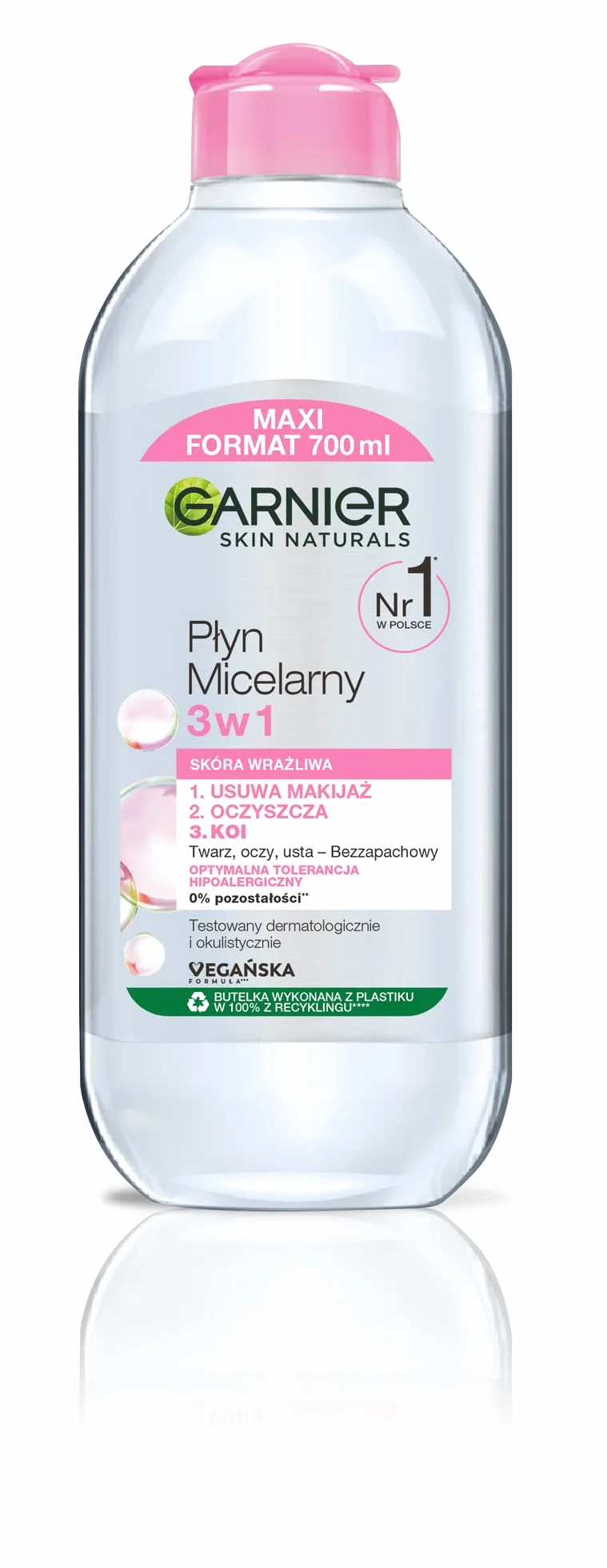 Garnier Skin Naturals Płyn Micelarny 3w1 dla skóry wrażliwej 700 ml
