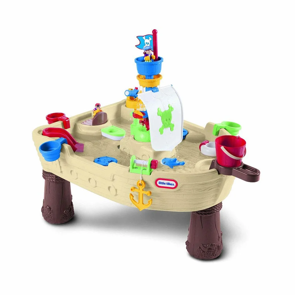 Little Tikes Statek Piracki Kotwica - Zestaw Do Wodnej Zabawy Dla Dzieci - Bezpieczny i Przenośny - Zachęca Do Kreatywnej Zabawy
