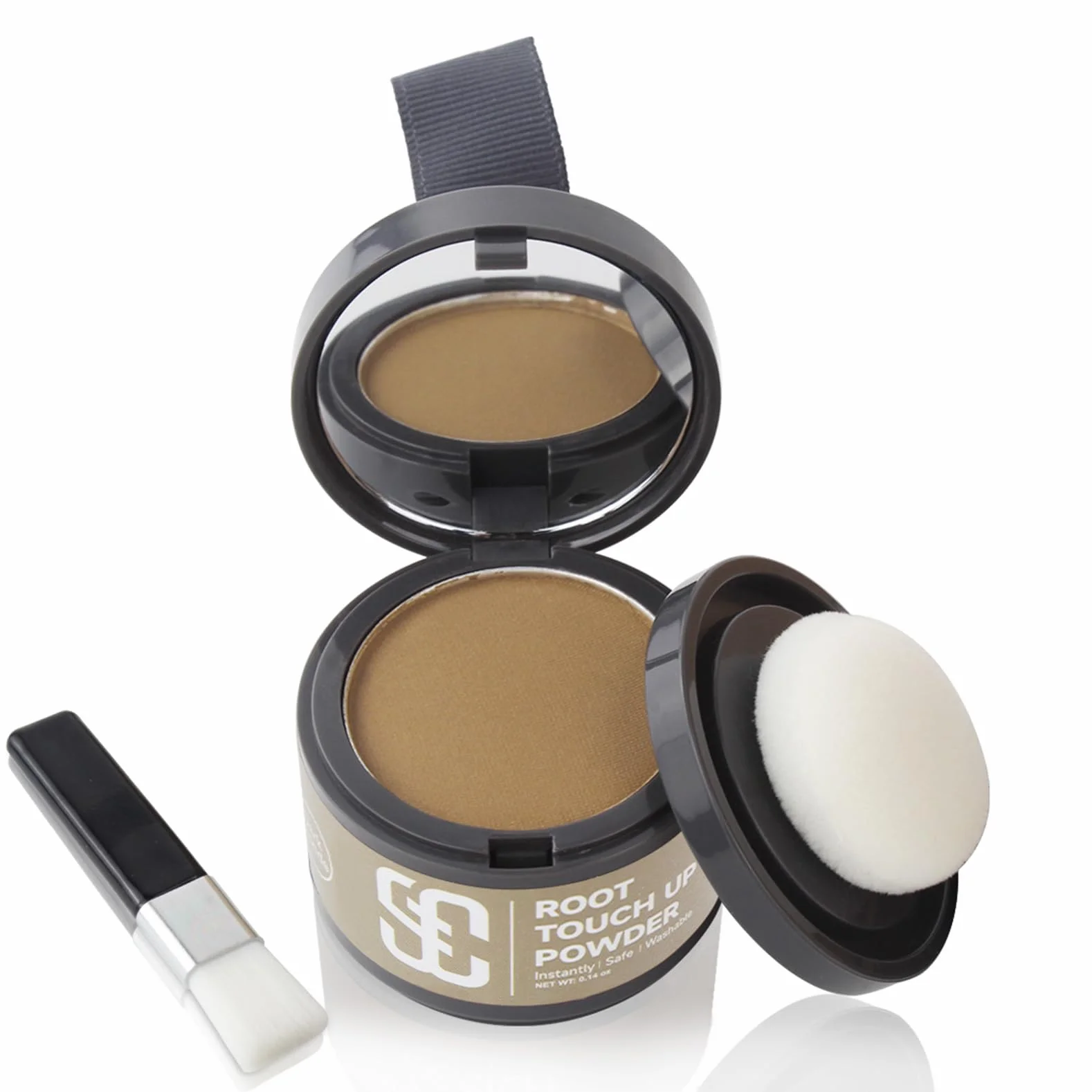 SOVONCARE Proszek do włosów natychmiast linia włosów Shadow Grey pokrycie włosów puder do korzenia włosów (ciemny blond, 4 g (1 opakowanie)