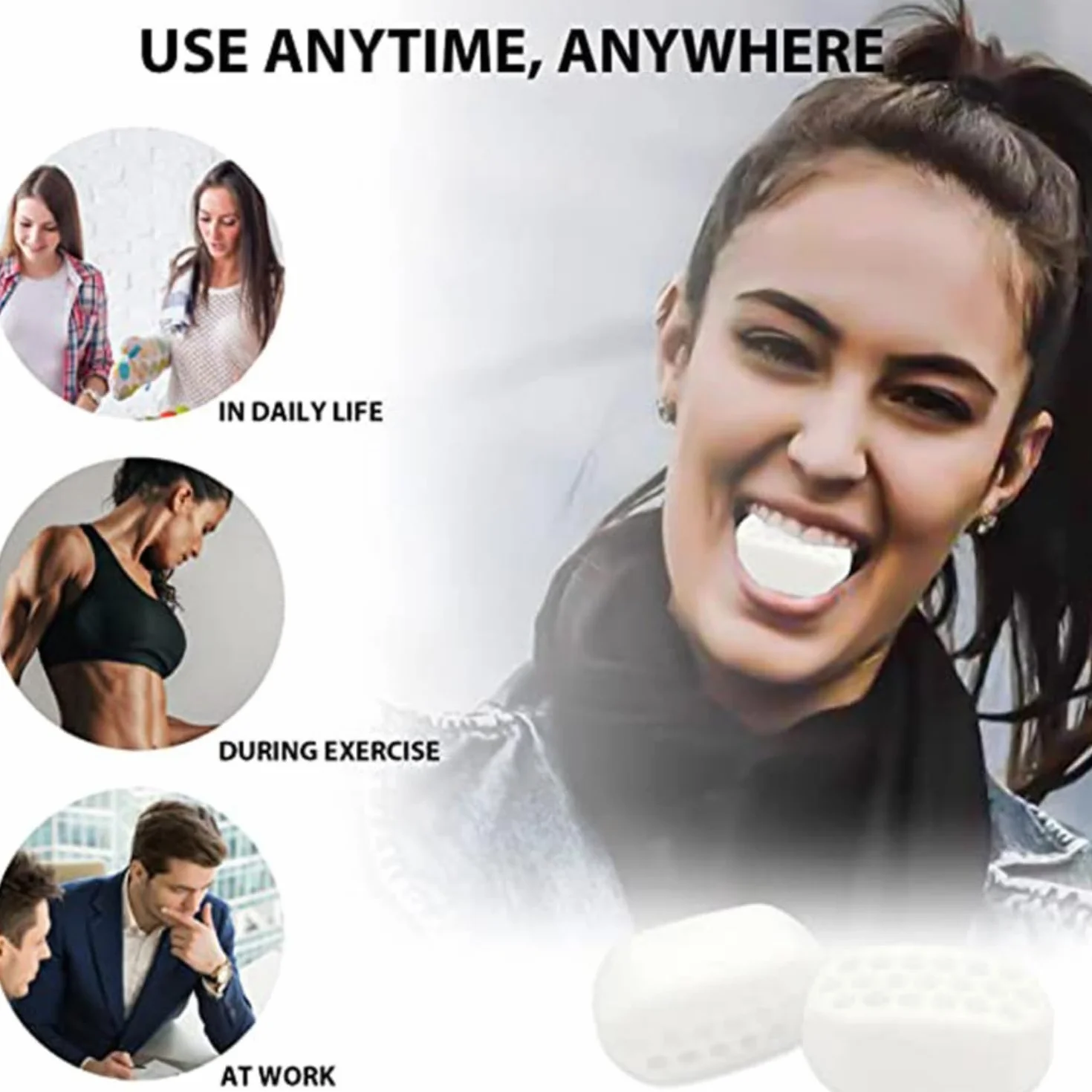 Jawline Trainer, 6 sztuk silikonowych Jawline Trainer Jawline Balls Jawline Exercise, podwójny podbródek, do ćwiczeń mięśni twarzy, mężczyzn i kobiet