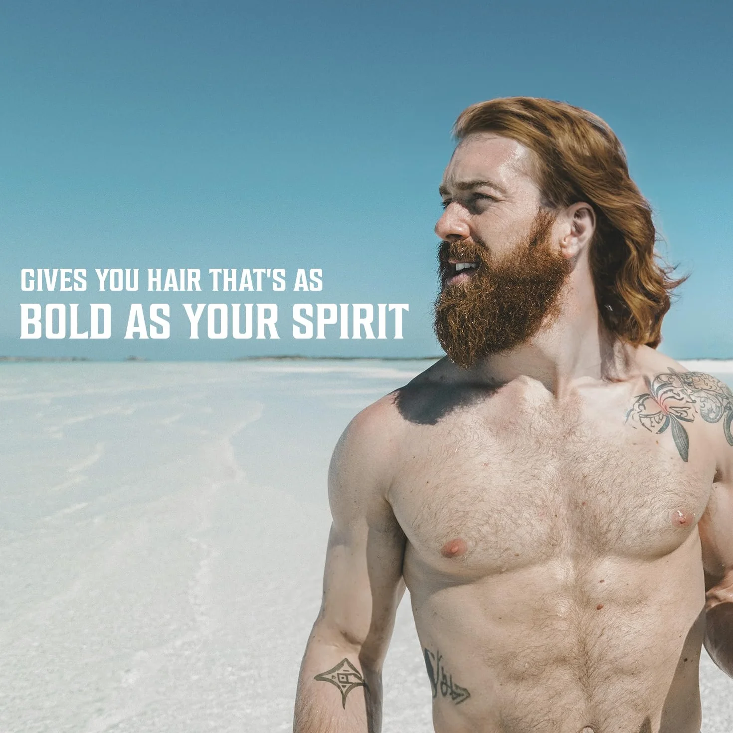 Viking Revolution - Sea Salt Spray Hair Men - Zapach kokosowy - Z wodorostami, aloesem i czerwonymi wodorostami - Spray z soli morskiej dla mężczyzn - Objętość i konsystencja - 260 ml