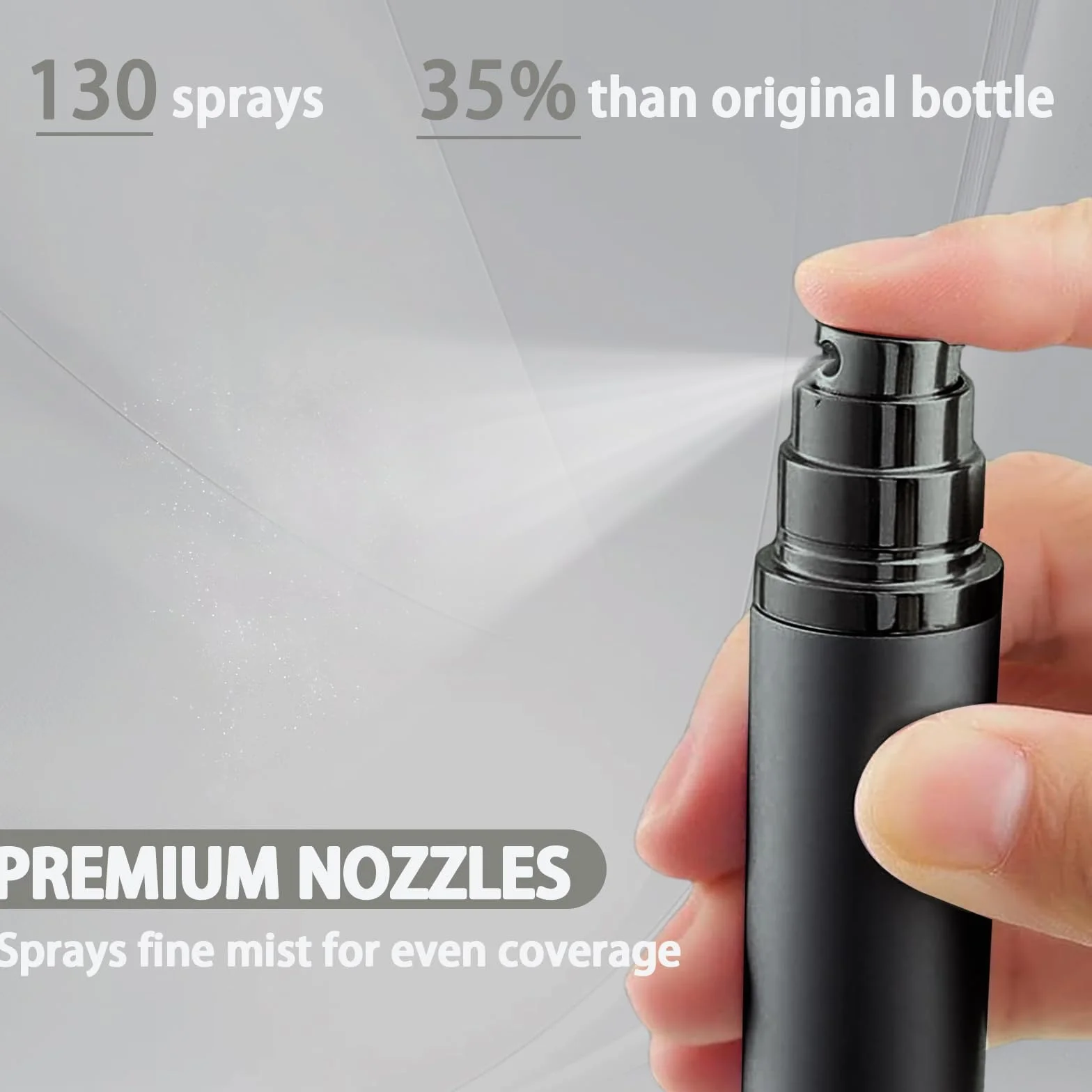 Atomizer perfum 5 ml czarny szary podróżny pojemnik na perfumy wielokrotnego napełniania