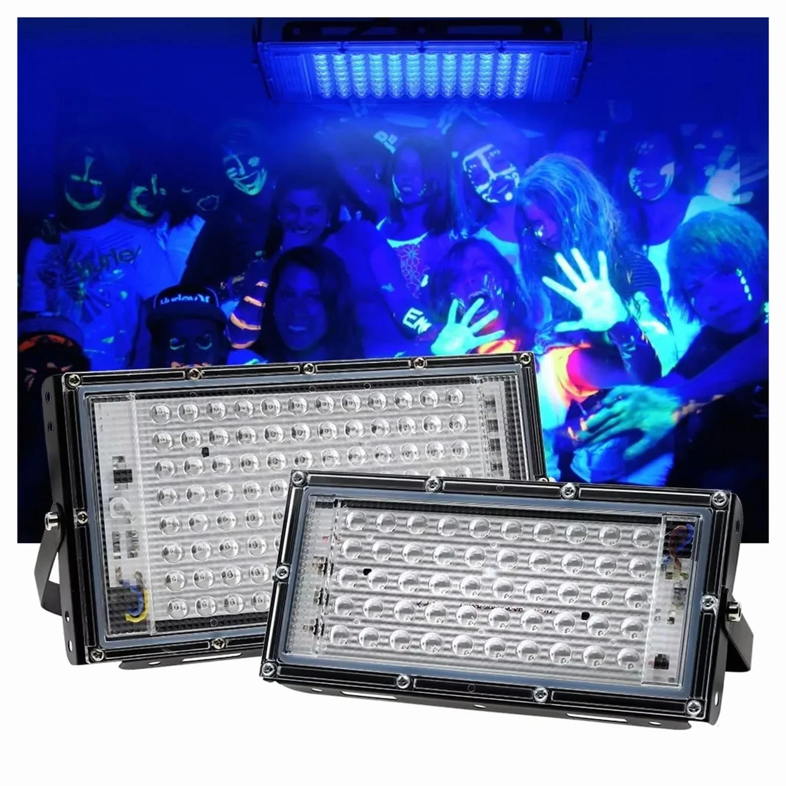 200W 300W LED Lampa utwardzająca ultrafioletowa 395nm 365nm 405nm UV Klej Drukowanie Natryskowe Malowanie Żywica Atrament Żywica DIY Utwardzanie Utwardzać żywicę światłoczułą(100W,395nm*365nm)