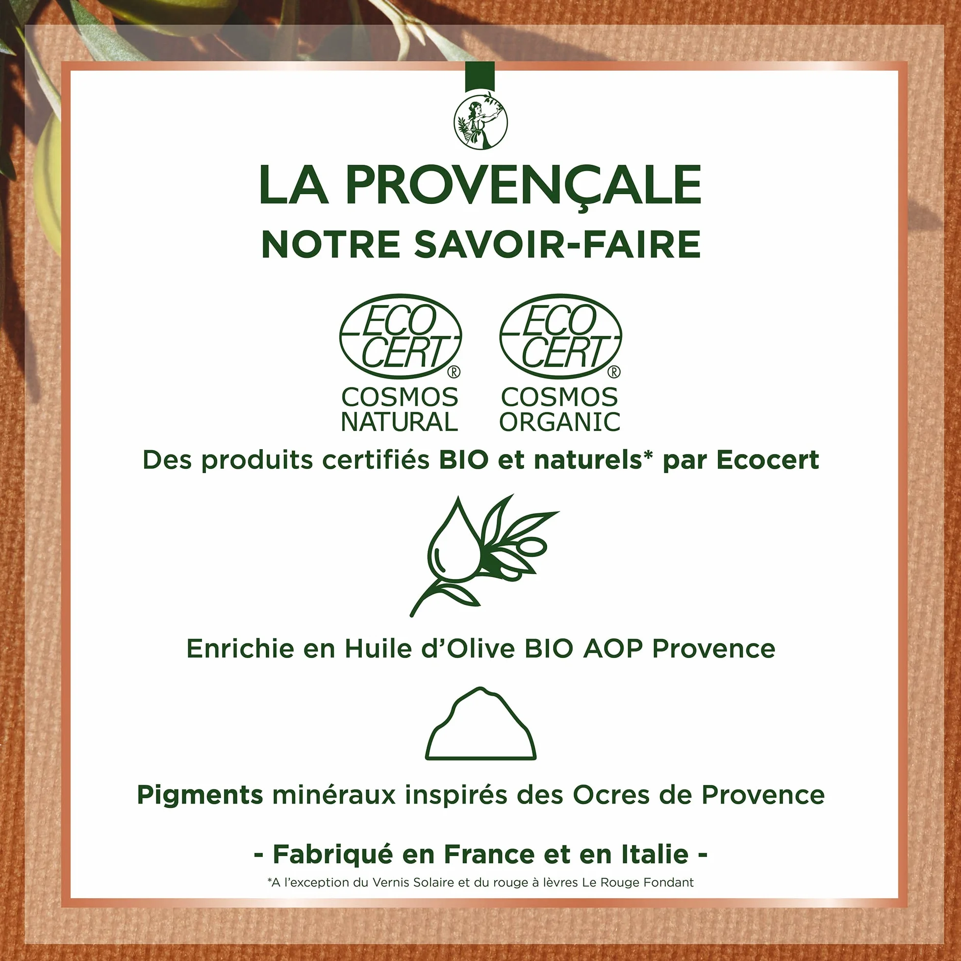 La Provençale Bio Certyfikowany organiczny ołówek Khol Terre de Sienne (200)