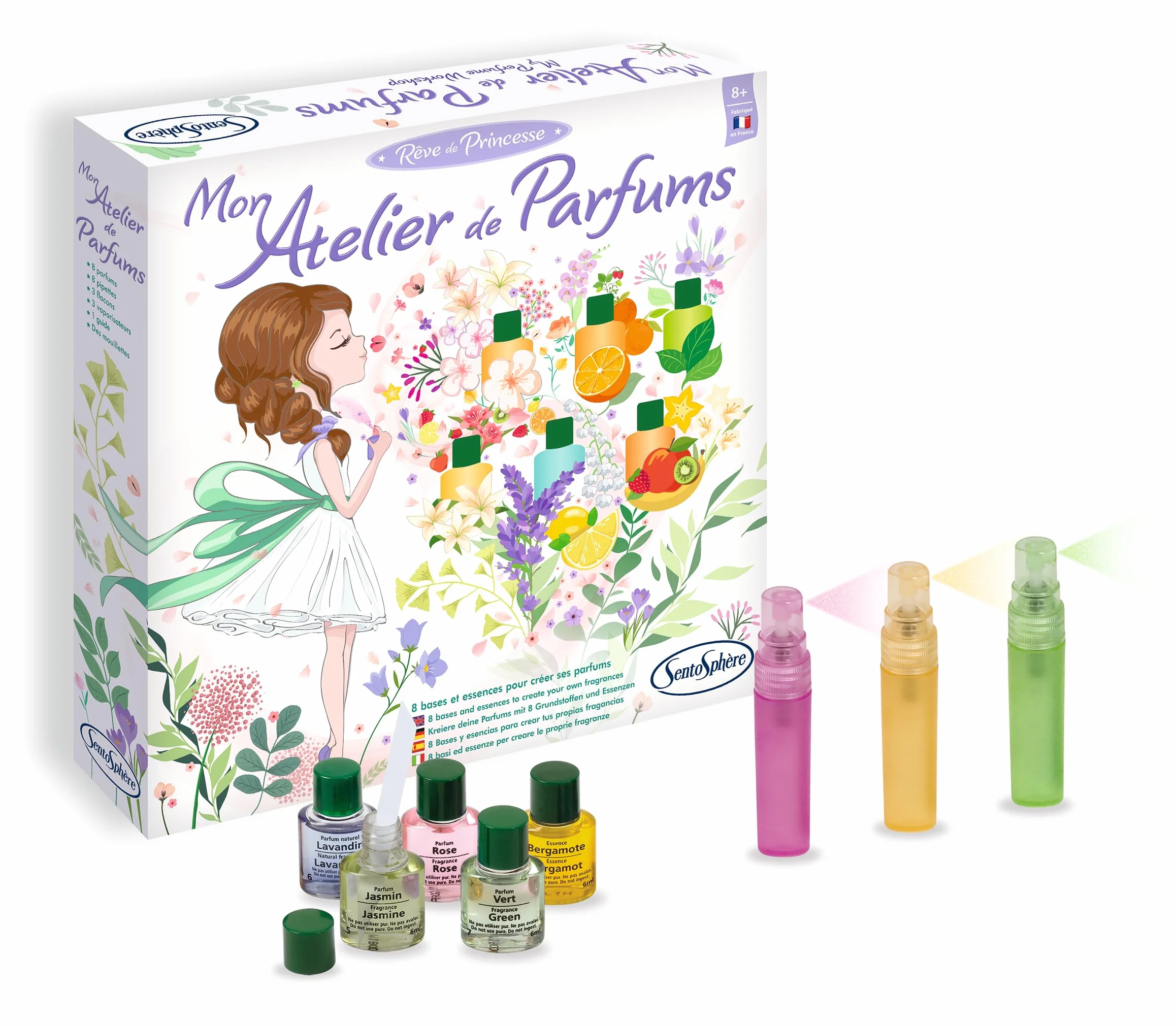 Sentosphère Księżniczka Dream - Mon Atelier de Parfum - Woda toaletowa z kwiatowymi nutami, świeża, owocowa dla dzieci od 8 lat - Wyprodukowano we Francji, 151