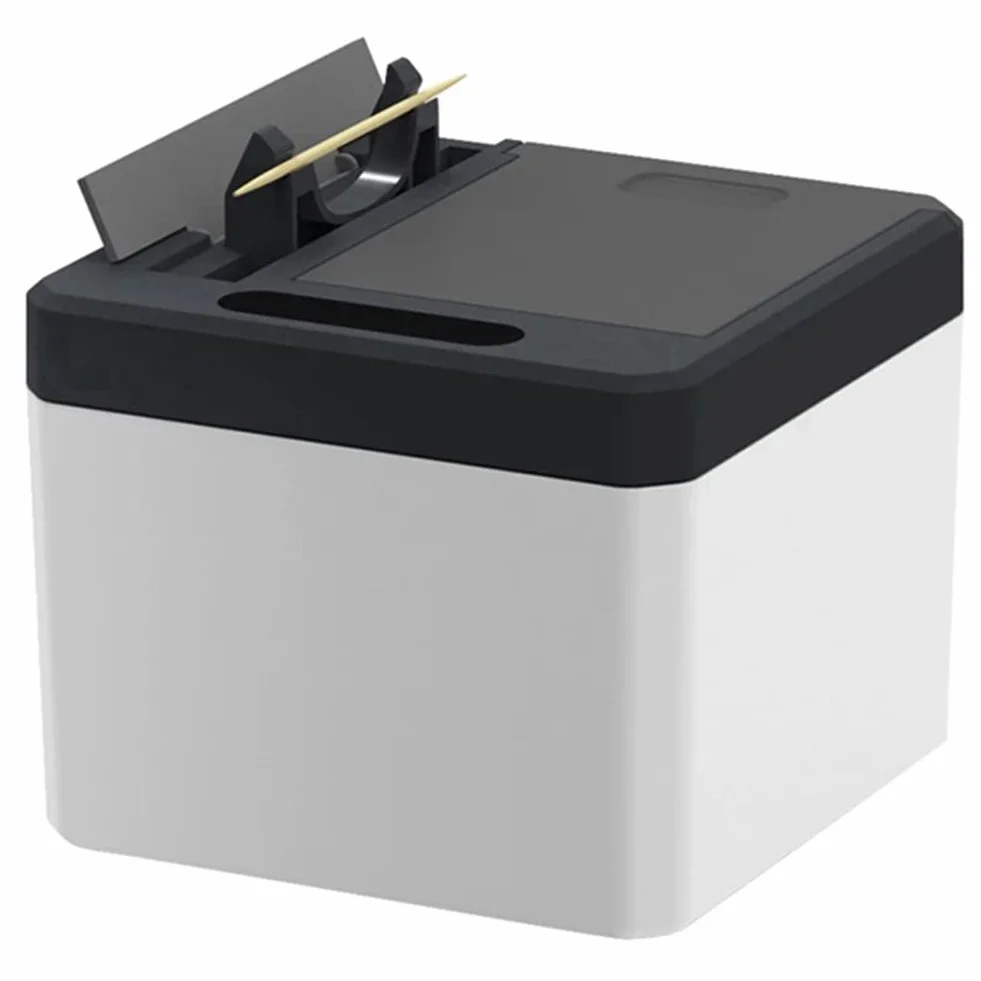 Inteligentne pudełko na wykałaczki indukcyjne ABS łatwa do przenoszenia automatyczna elektryczna wykałaczka automatyczna wyskakująca innowacyjny , niebieski