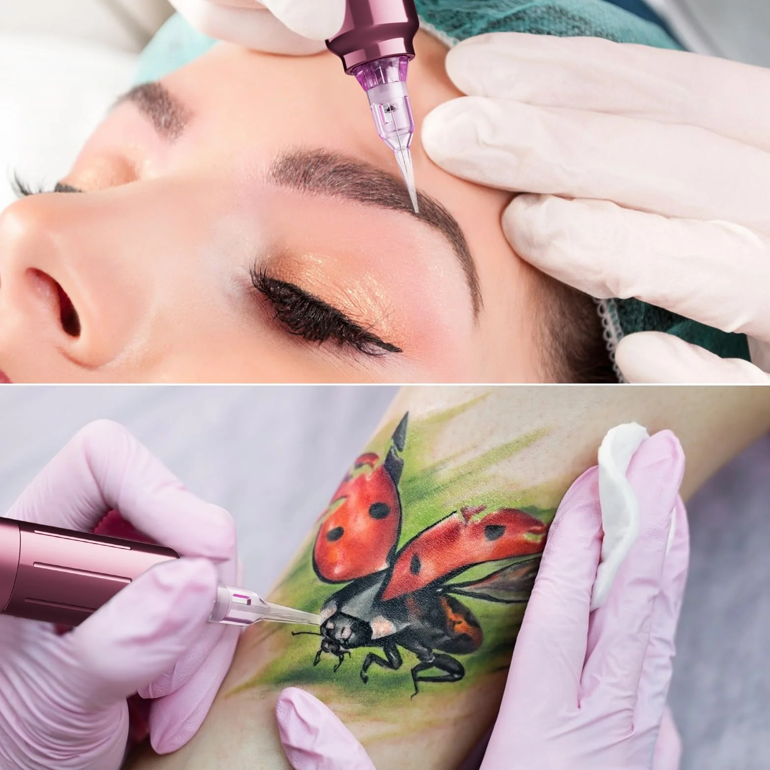 Biomaser Półtrwałe igły do makijażu 20 sztuk 1R0.3 do brwi ust mikropigmentacji