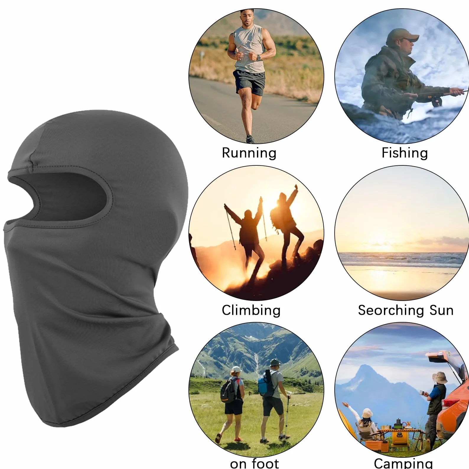 Kominiarka dziecięca, kominiarka dziecięca, kominiarka dla dzieci, kominiarka sztormowa, czarna, czapka rowerowa pod kask, Cool Balaclava, wiatroszczelna, dla chłopców i dziewczynek (czarna