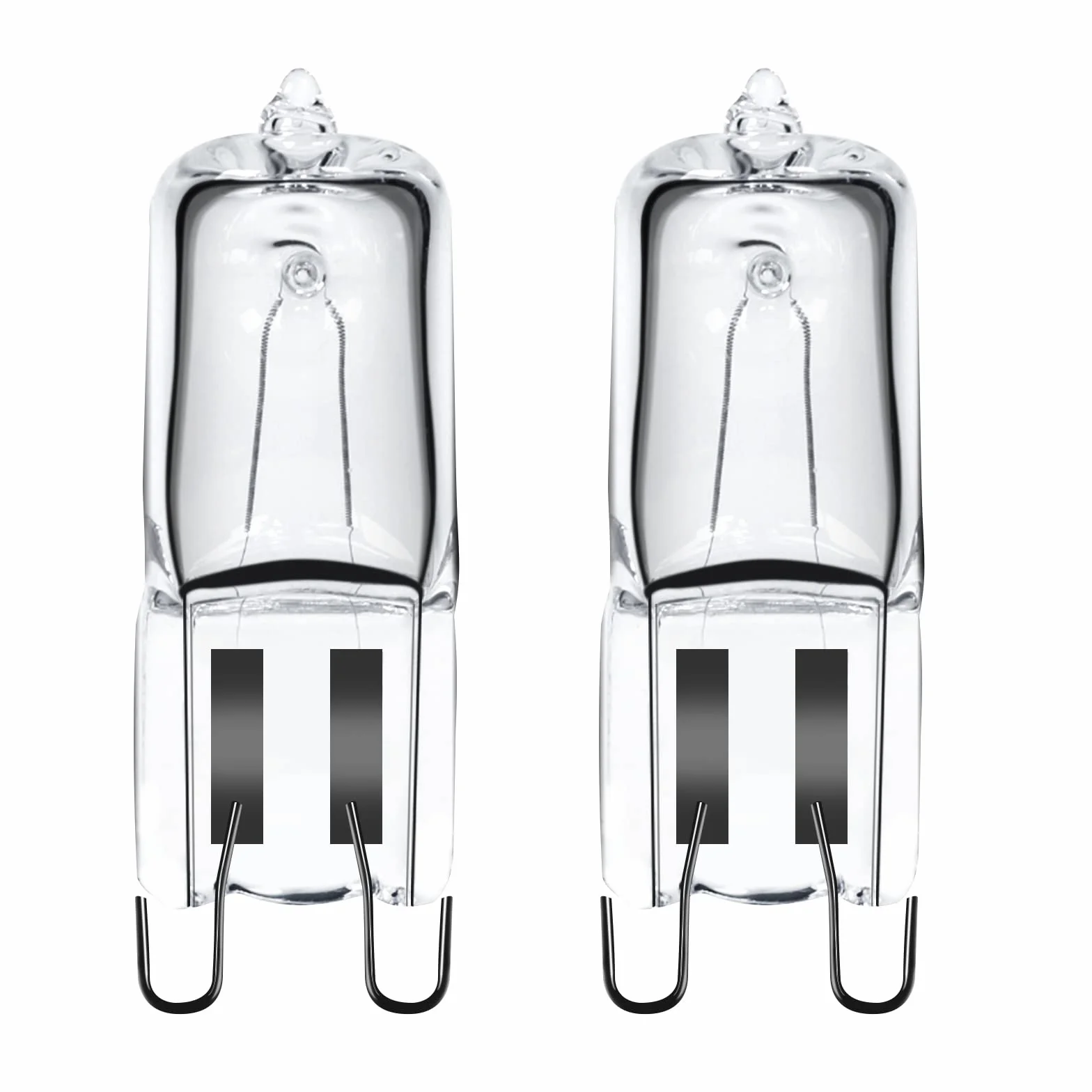 GMY Żarówka halogenowa G9 25 W 230 V 300℃ odporna na ciepło do Neff/AEG/Zanussi/Bosch/żarówka do piekarnika, 2 szt