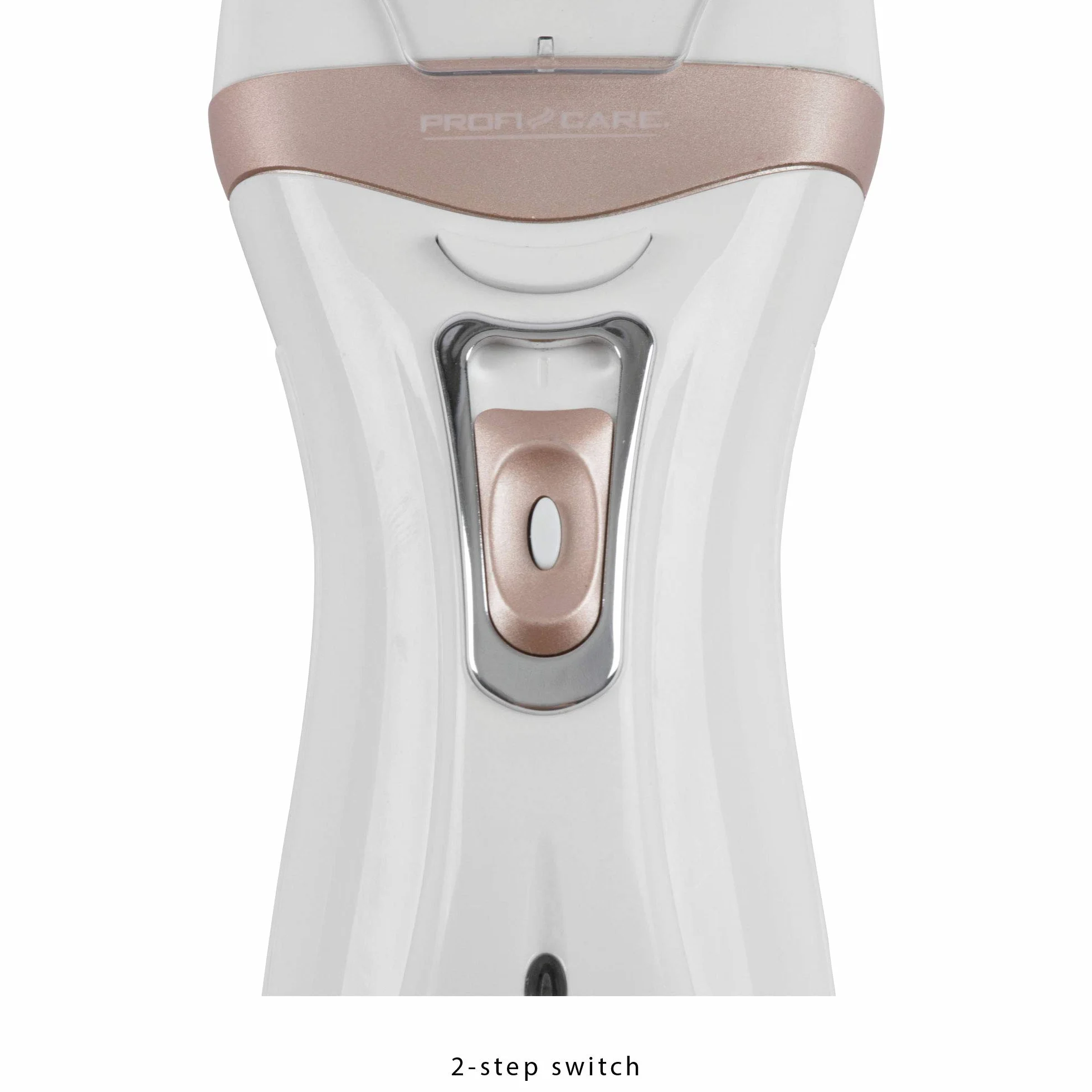 ProfiCare Depilator PC-LBS 3002 3 w 1, Lady Shaver i przyrząd do usuwania zrogowaciałego naskórka w jednym, zasilany akumulatorem, z praktyczną torbą do przechowywania, biało-szampański