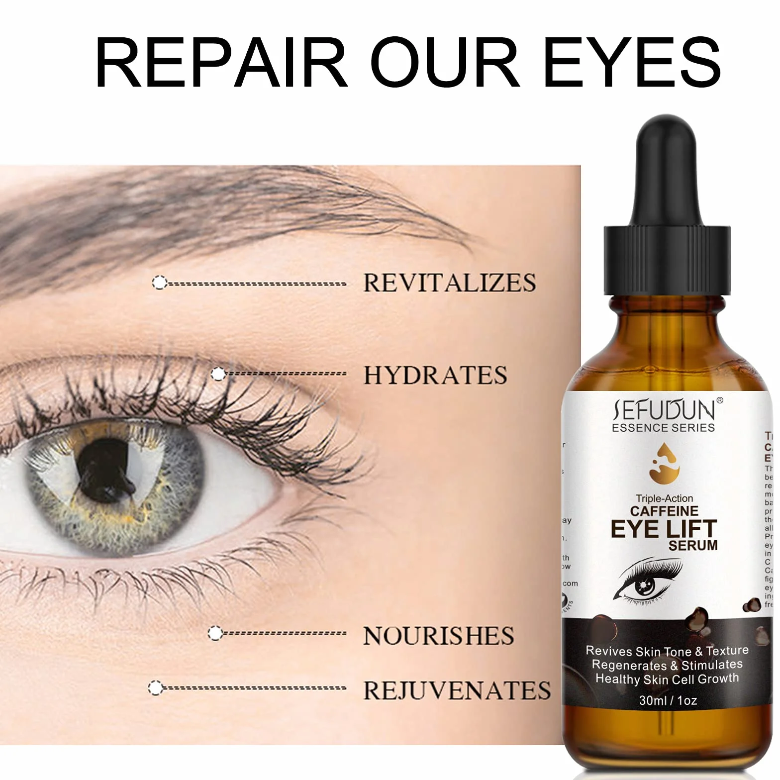 Serum przeciwstarzeniowe z EGCG, witamina C, kwas hialuronowy, kolagen