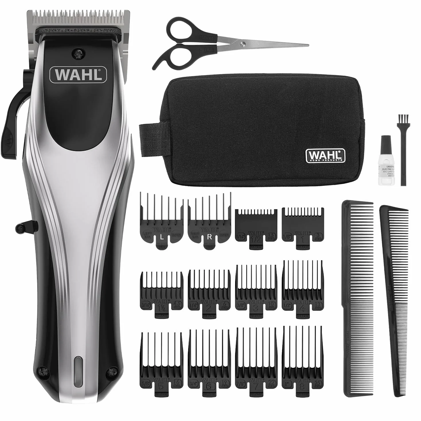 Wahl Rapid Clip, maszynka do włosów dla mężczyzn, do ponownego ładowania, litowo-jonowa, profesjonalna jakość, bezprzewodowa maszynka do włosów