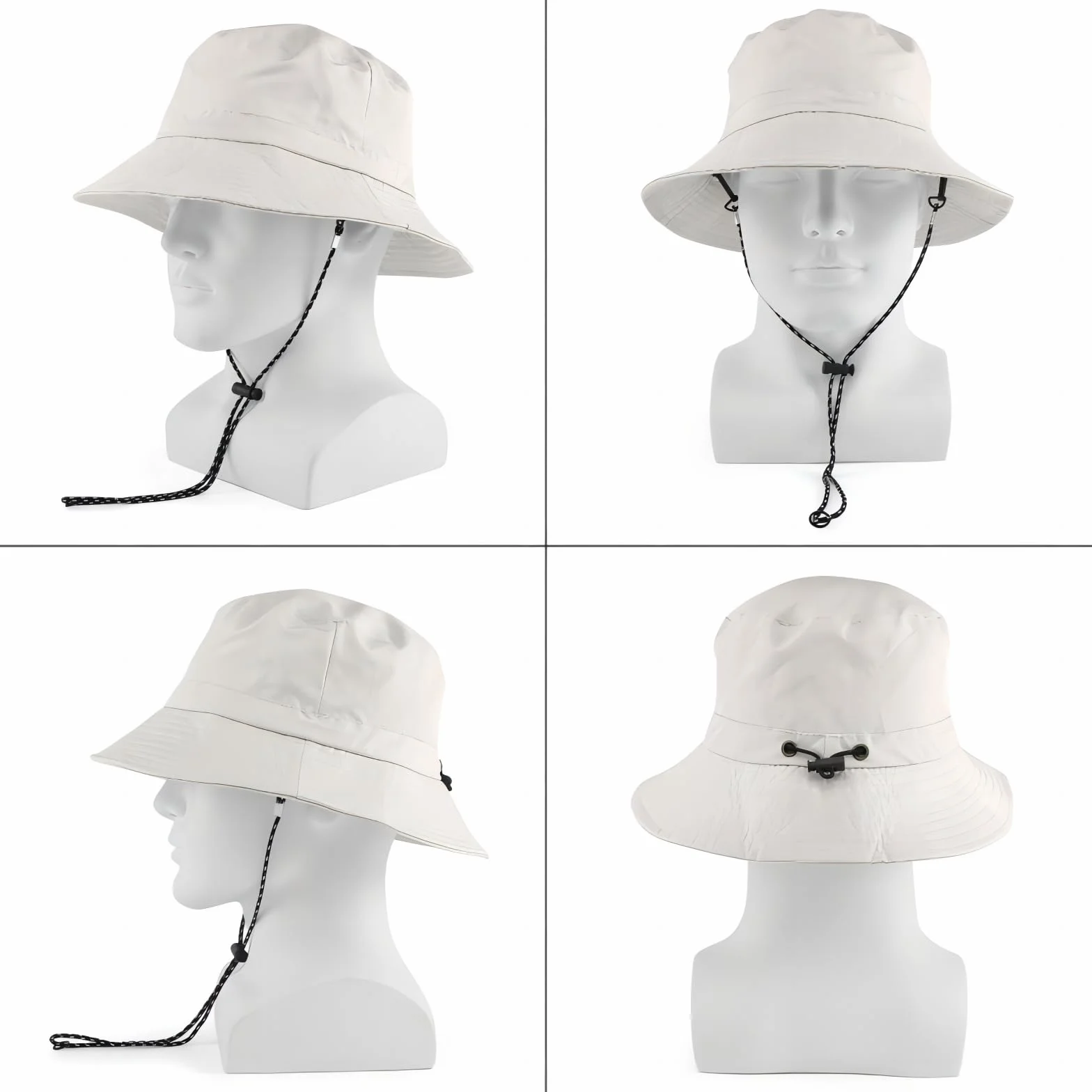 EINSKEY Pakowany kapelusz typu bucket ze sznurkami dla mężczyzn i kobiet, szybkoschnący, regulowany kapelusz przeciwsłoneczny na plażę, safari, wędkowanie, wędrówki, ochrona przed promieniowaniem UV