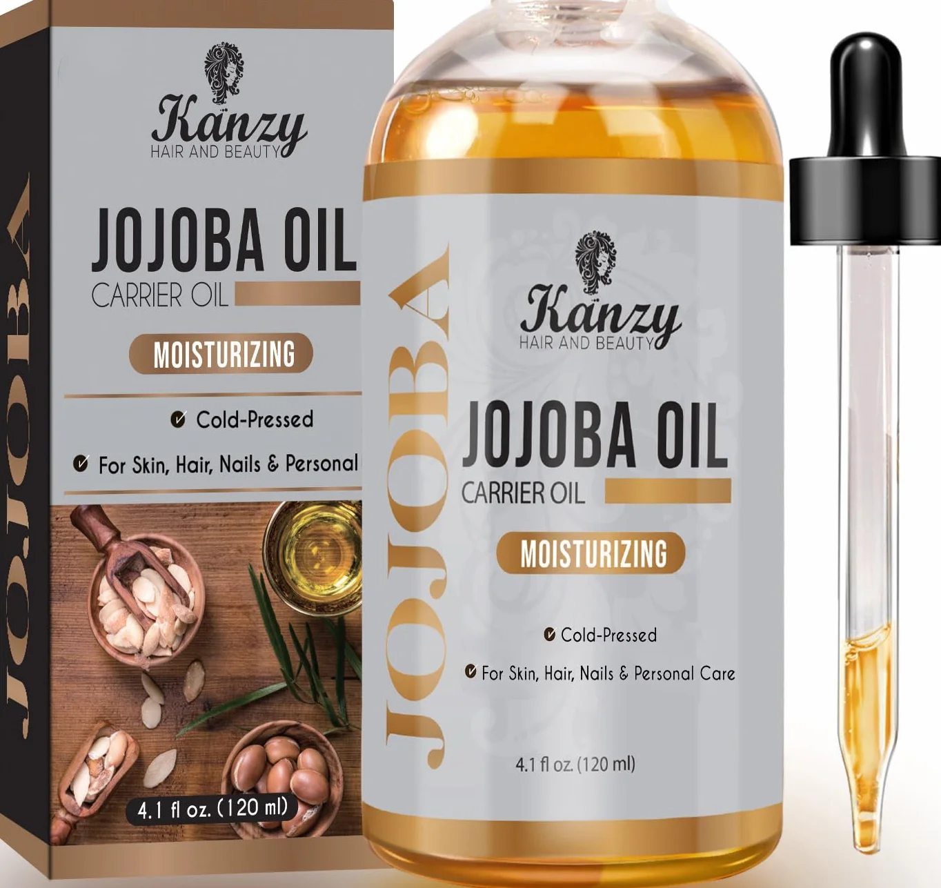 Olej Jojoba Bio 100% Czysty Tłoczony Na Zimno 120ml Nierafinowany Nośnikowy Do Włosów Paznokcie Ciało Skóra Twarz