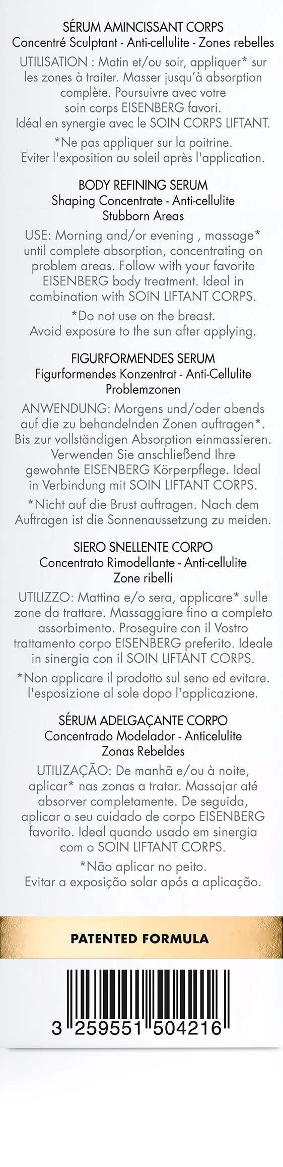 EISENBERG Le Serum wyszczuplające do ciała, 150 ml