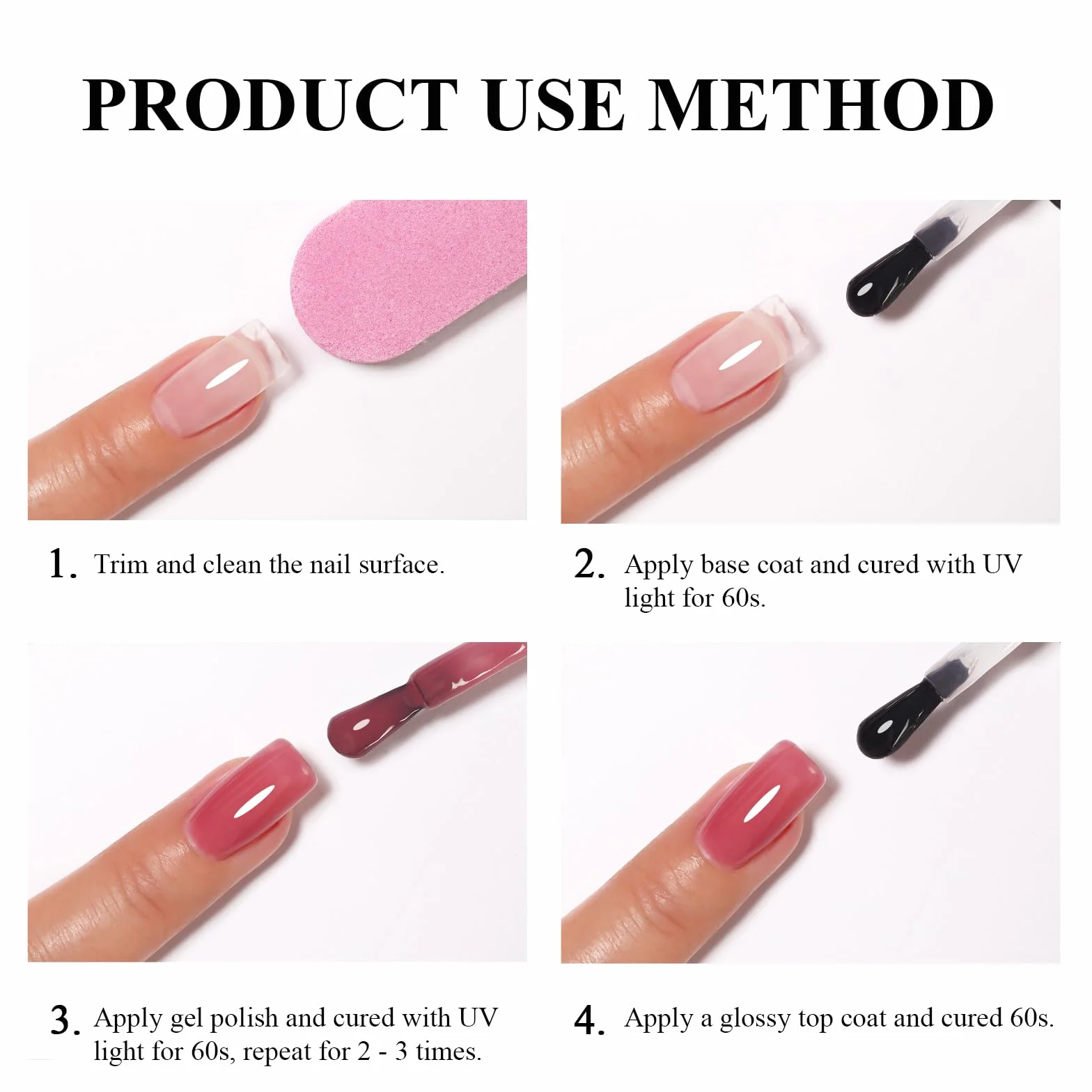 Lakier żelowy Hema Free Jelly Pink 10 ml do paznokci