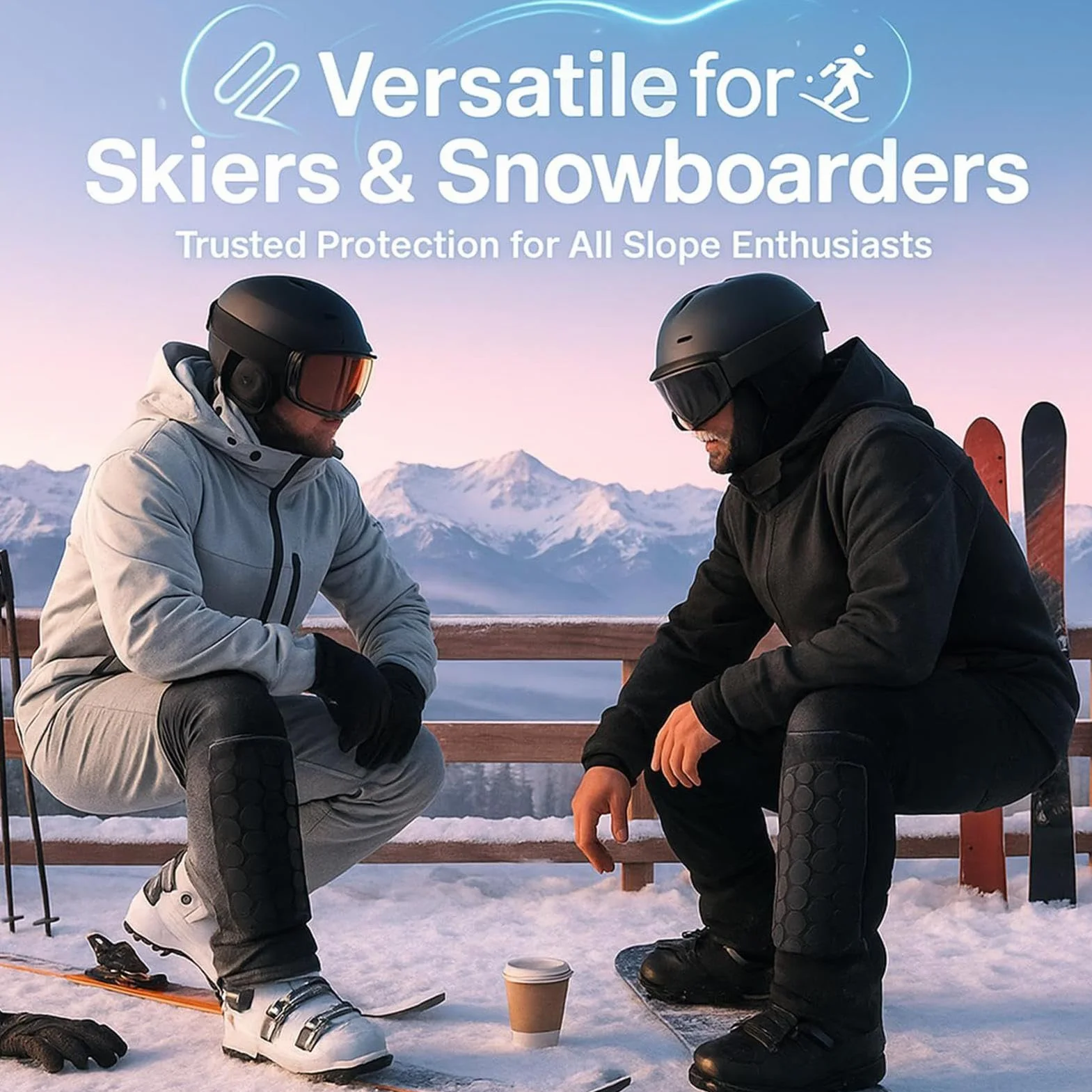 Nagolenniki narciarskie, akcesoria ochronne na nogi narciarskie | Nagolenniki piłkarskie, dla snowboardzistów, parków, profesjonalistów, entuzjastów narciarstwa, sportowców