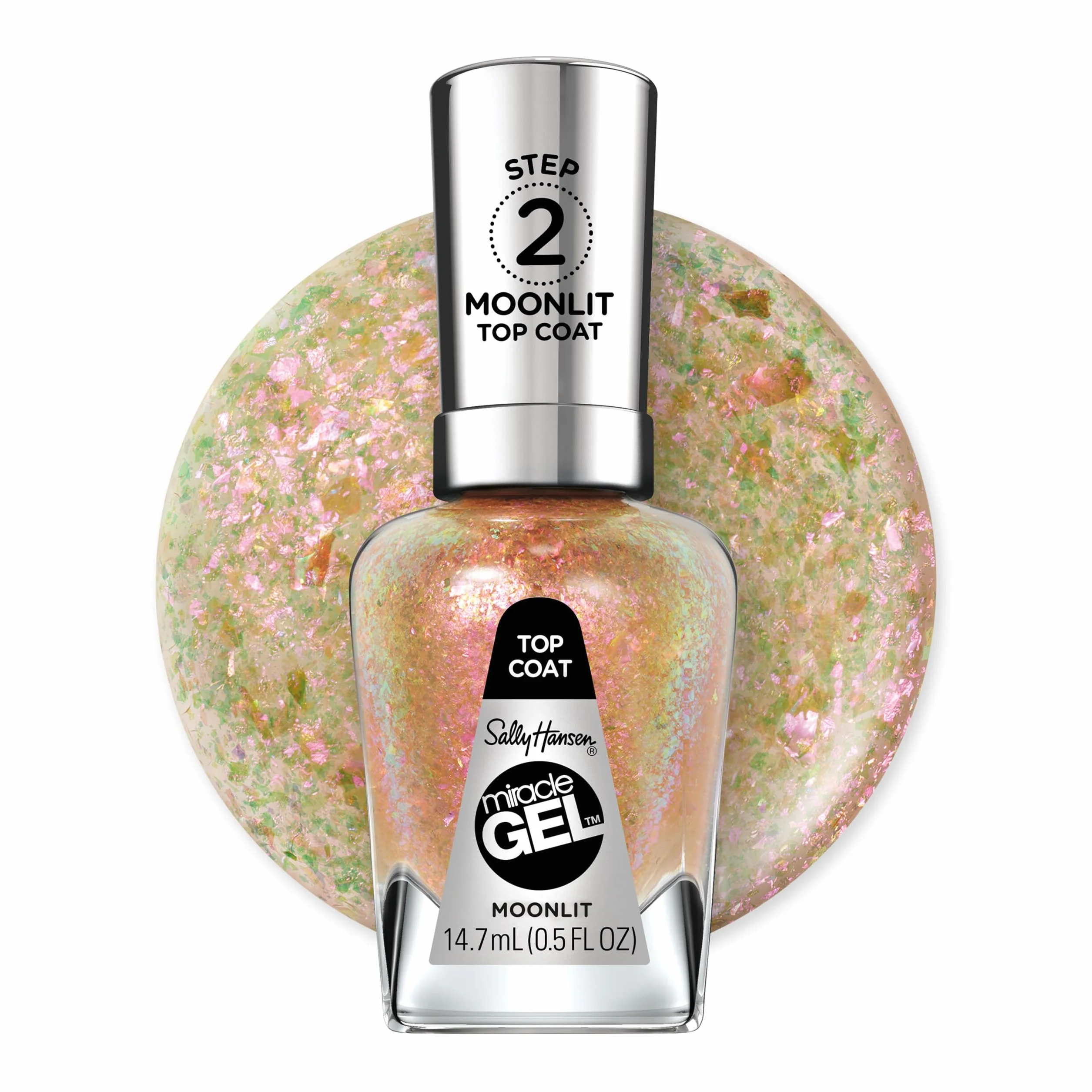 Sally Hansen Miracle Gel® Holiday FY24 Collection błyszczący top coat do paznokci - Moonlit, 14,7 ml