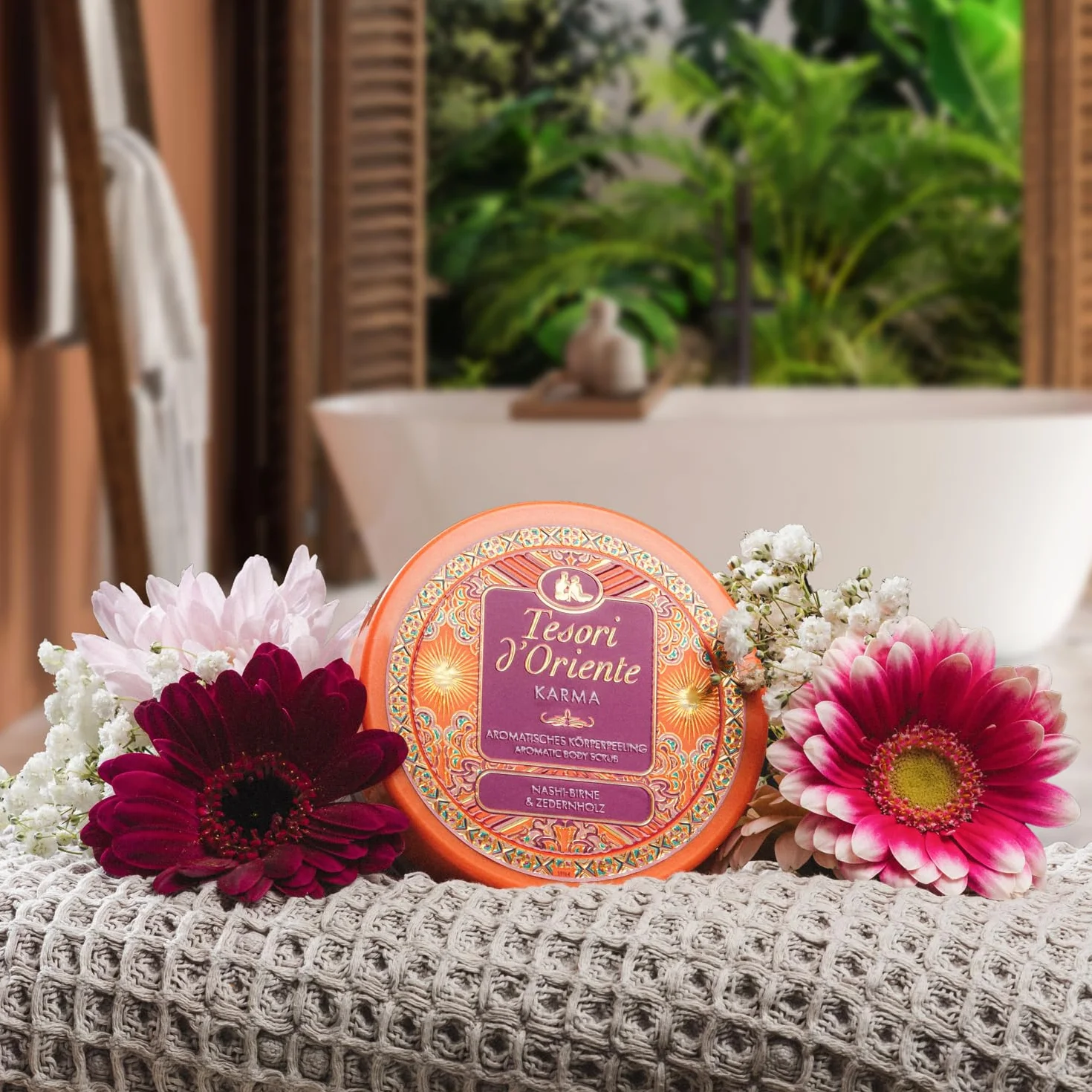 Tesori d'Oriente "Karma" peeling do ciała | aromatyczny peeling do ciała | rytuały wellness dla ciała i zmysłów | 300 ml