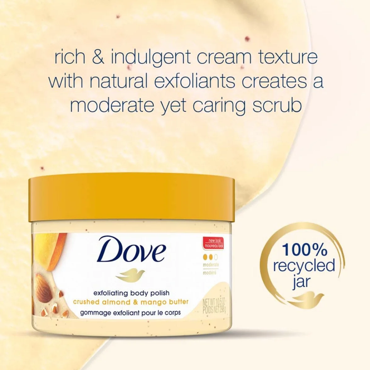 Dove peeling do ciała złuszczający z kruszonymi migdałami i masłem mango 298 g