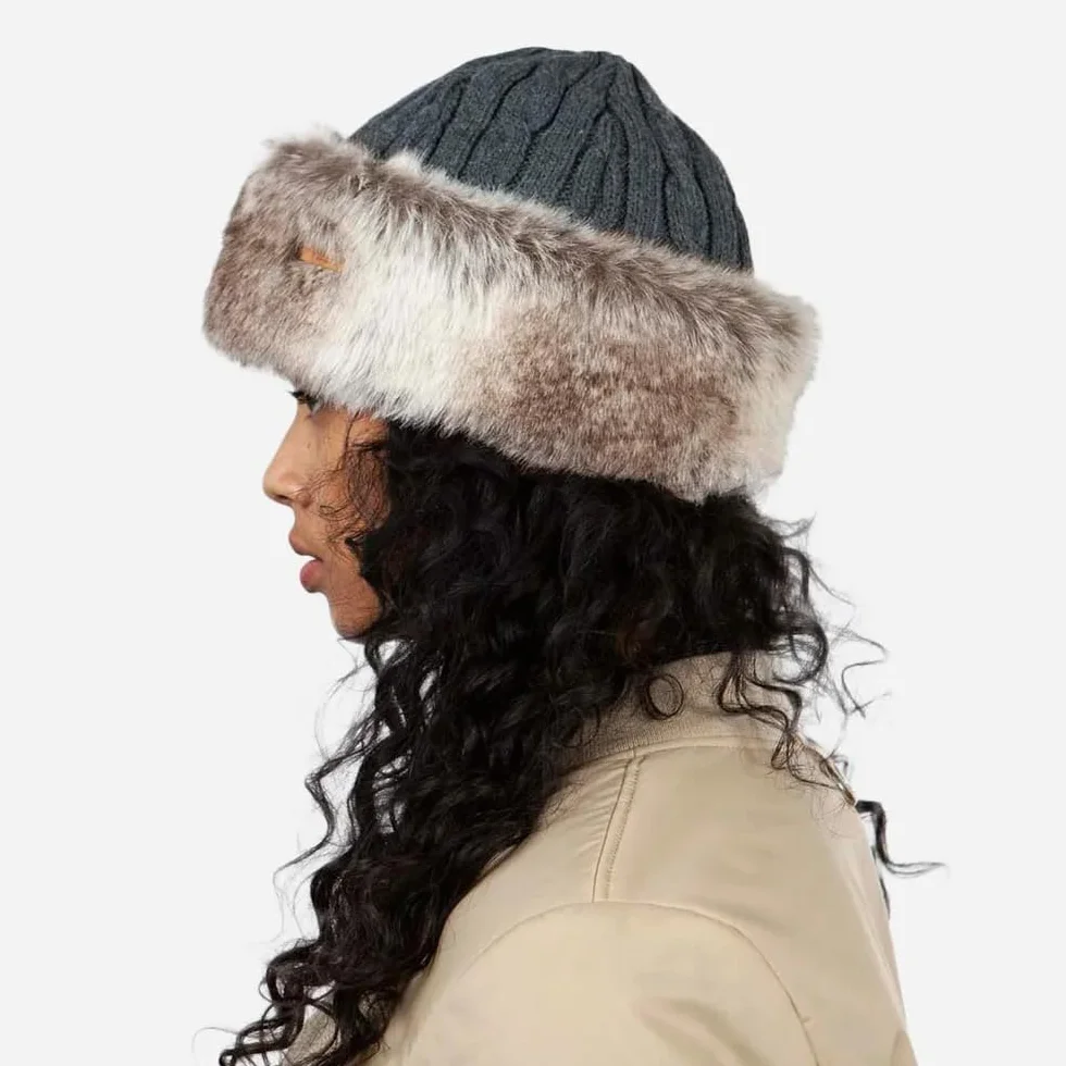 Barts Czapka Cable Knit Faux FurKobiety - na zime dzianinowa Zima jesień-zima