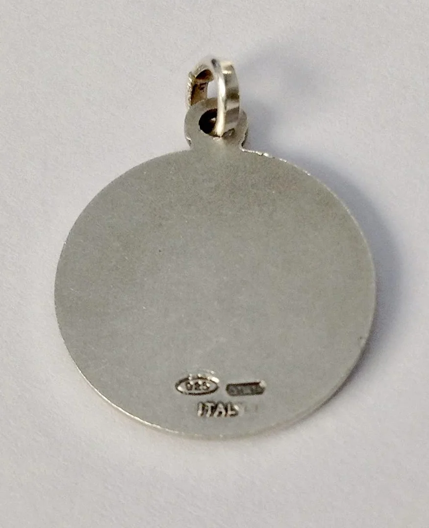 I G J Medal Świętego Michała Archanioła ze srebra wysokiej próby 925