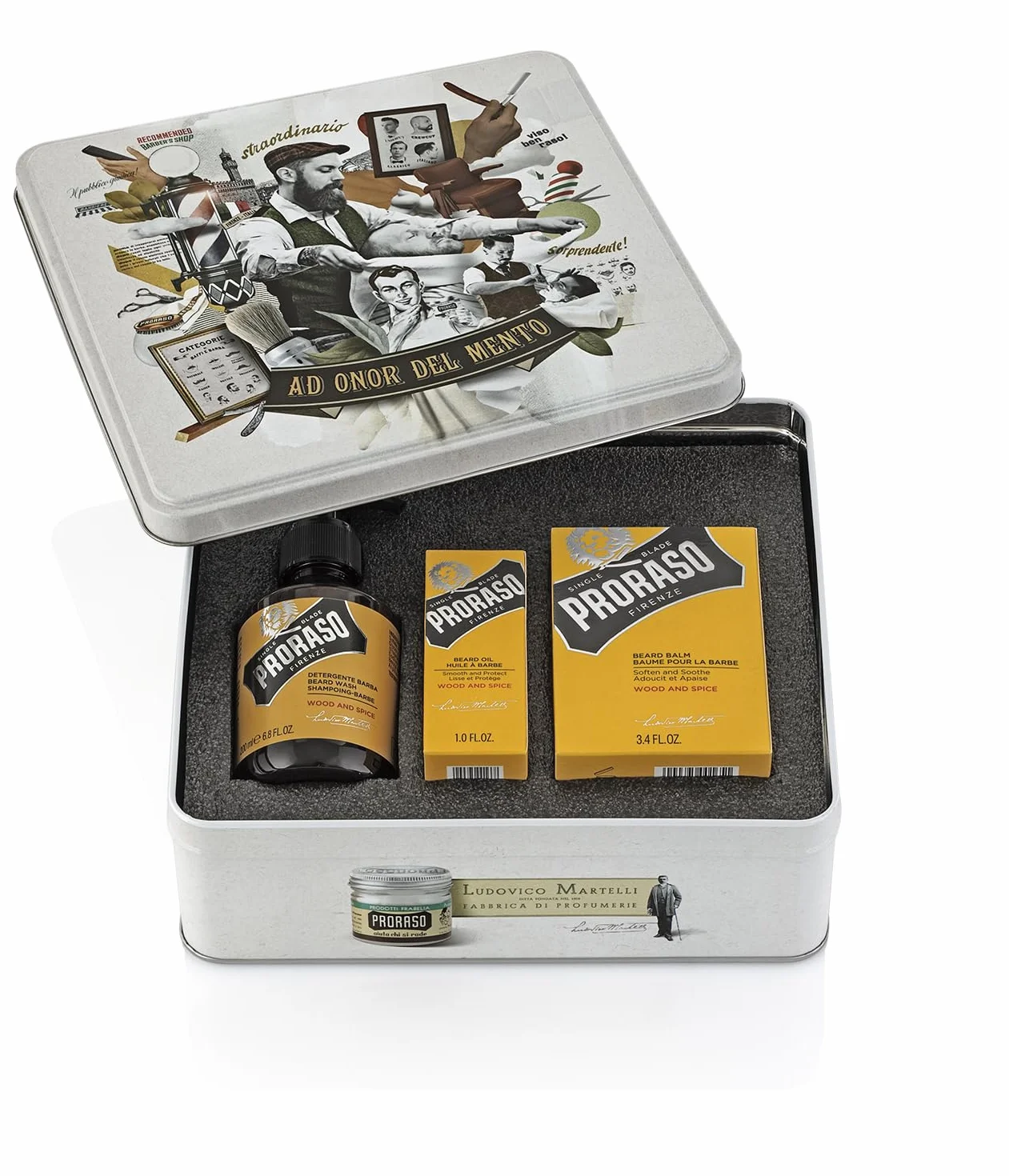Proraso Beard Kit Wood & Spice 3-częściowy zestaw