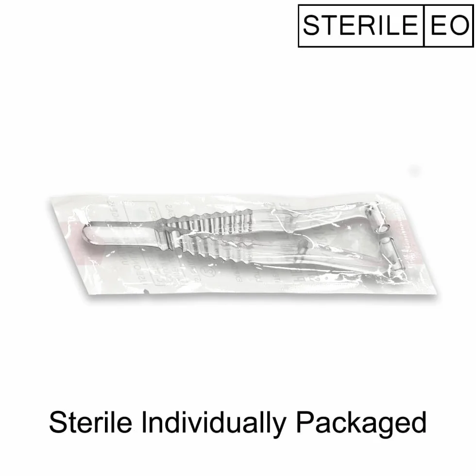 Sterylne szczypce jednorazowe do przekłuwania plastiku 50 szt. łatwe do zginania szczypce jednorazowe Warrior Septum