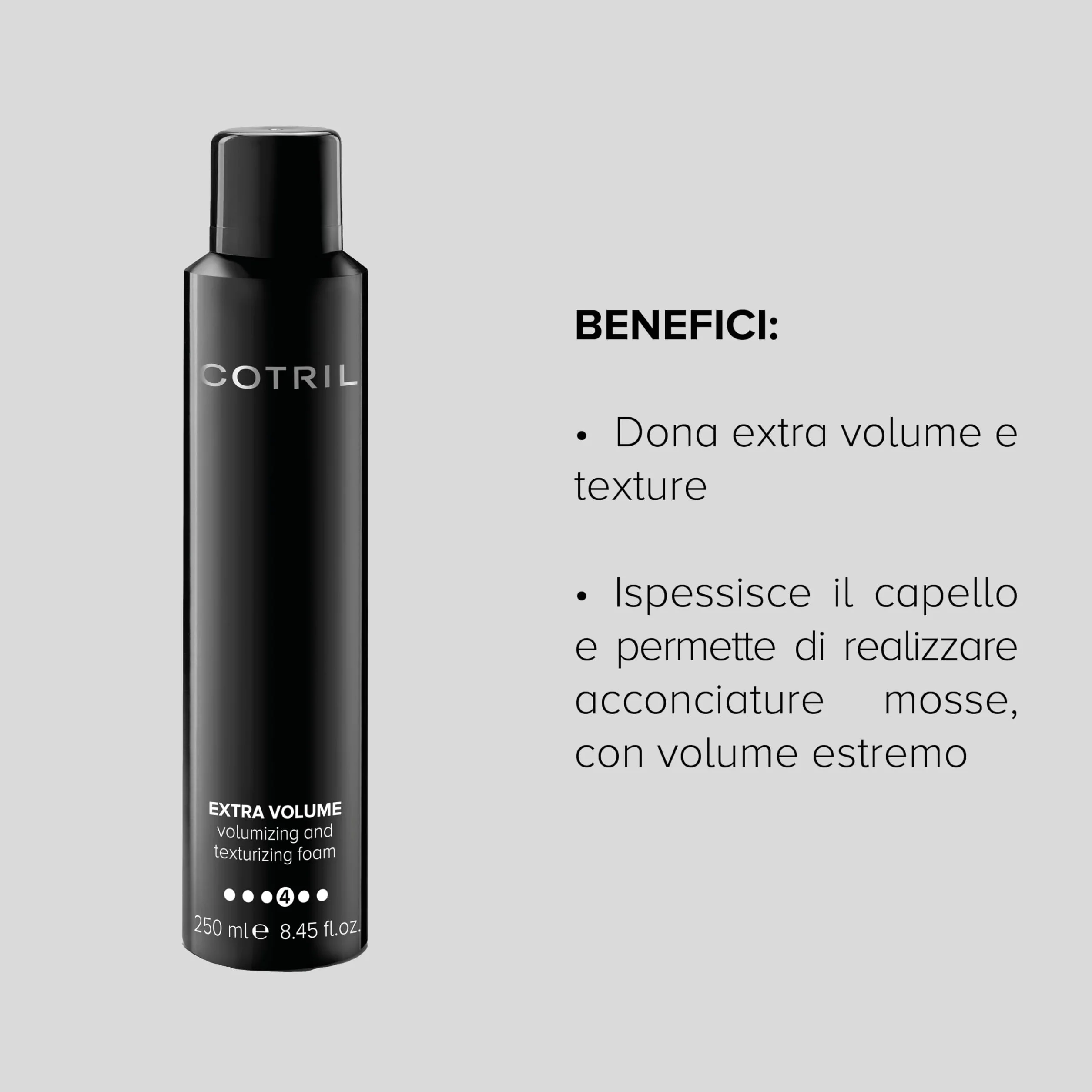 Cotril Styling Extra Volume Volumizing And Texturizing Foam 250ml