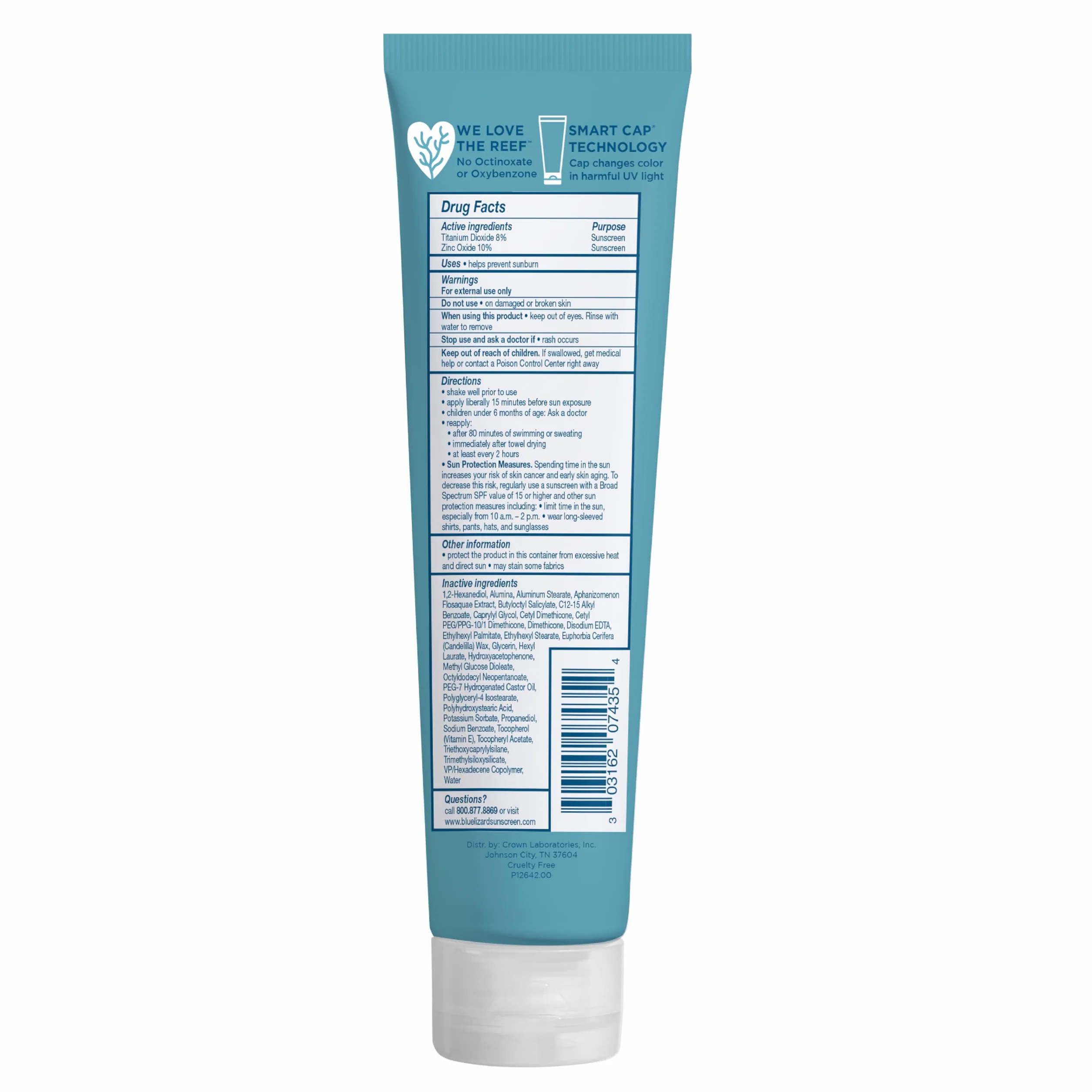 Blue Lizard Kids Mineral SPF 50 balsam przeciwsłoneczny, 100% mineralny, filtr przeciwsłoneczny dla dzieci, formuła wodoodporna, bez parabenów, bezzapachowy, 150 ml