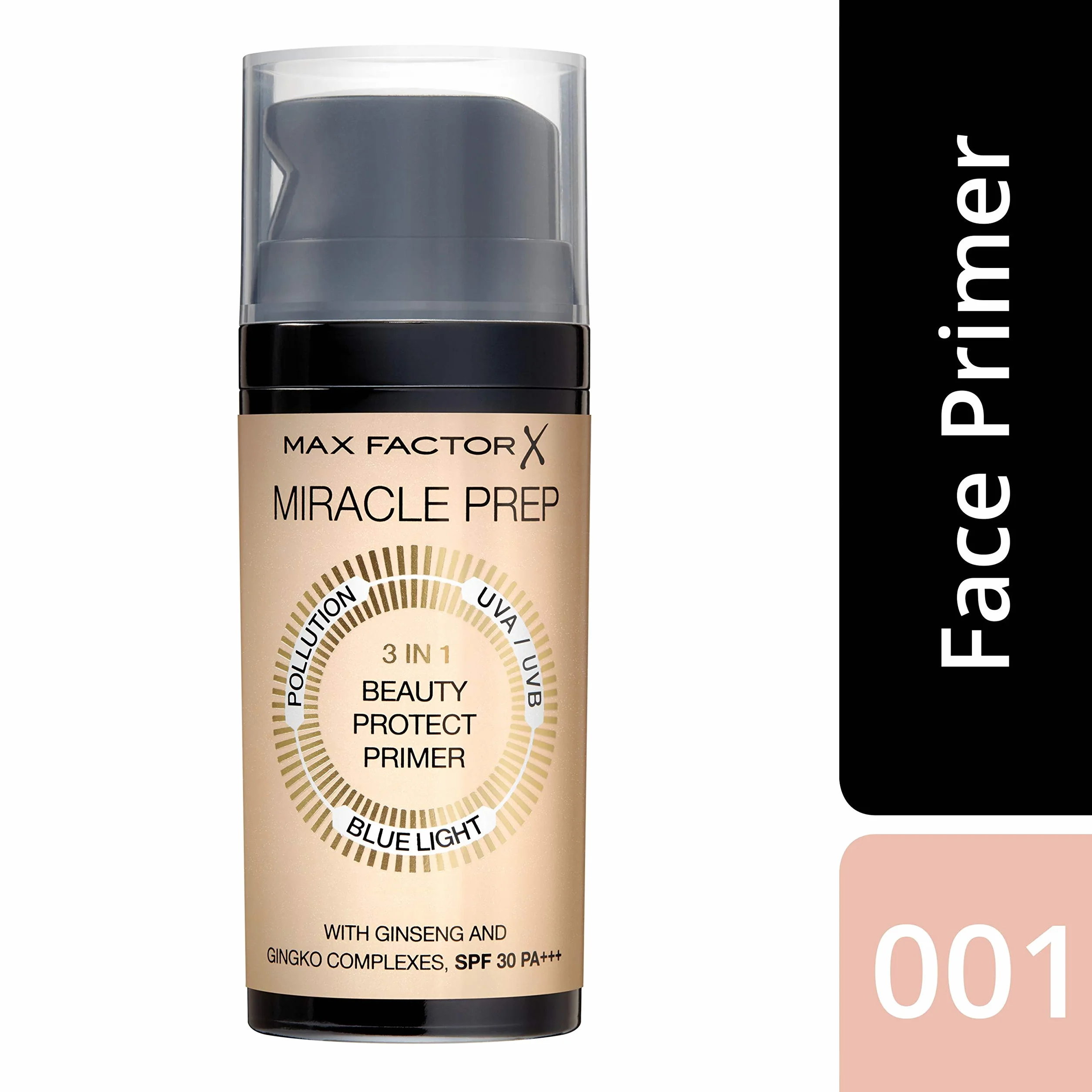 Max Factor Miracle Prep 3 w 1 Beauty Protect Primer, z SPF i chroni przed promieniowaniem UVA/UVB, 32 g