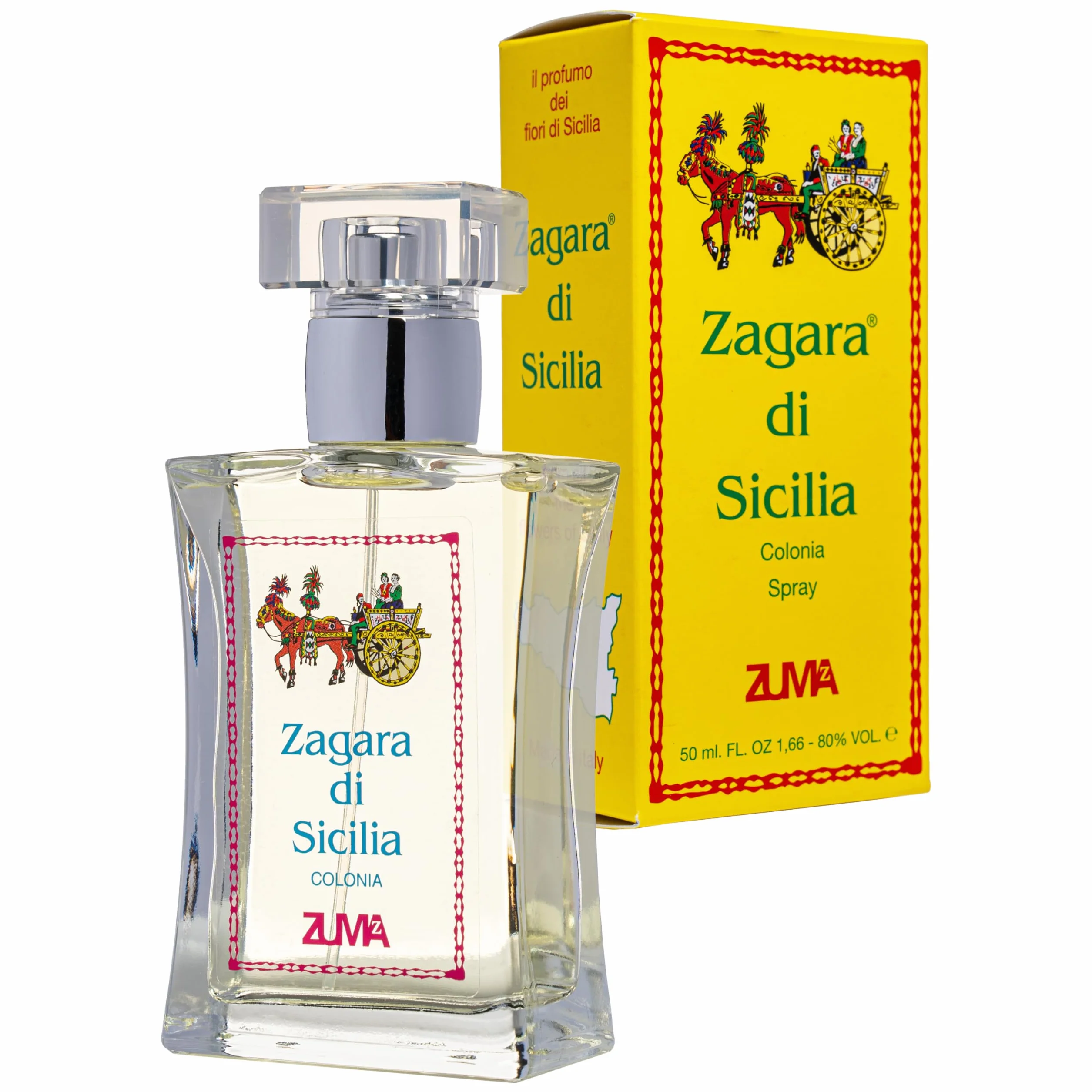 Perfumy Zuma - Zapach Zagara by Sycylia Kolonia Unisex Kwiatowy Zapach Spray - Unikalne emocje Neroli i Nuty Kwiatowe Wyprodukowano we Włoszech (Zagara di Sicilia 50 ml)