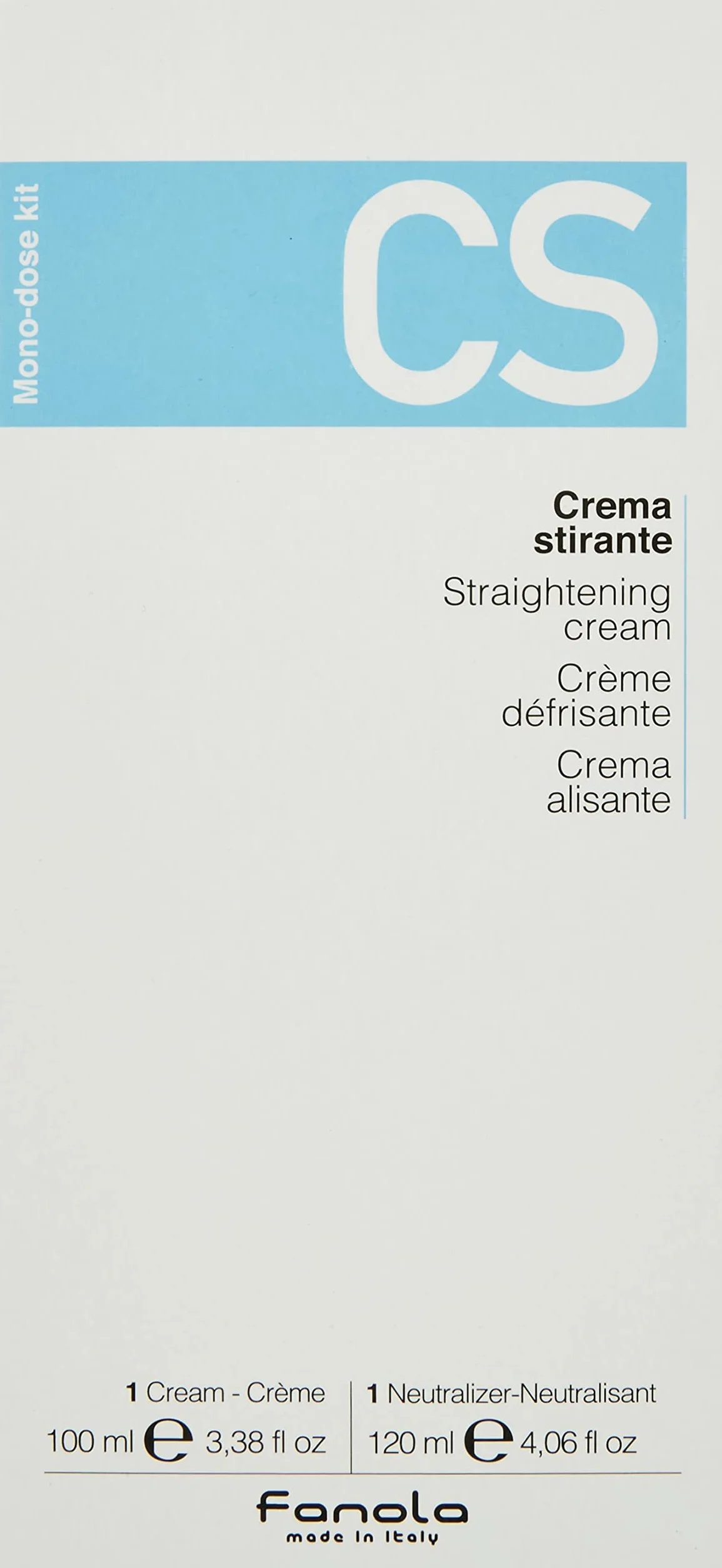 Fanola Straightening Cream + uniwersalny neutralizator – krem wygładzający bez sody i utrwalacza, 220 ml