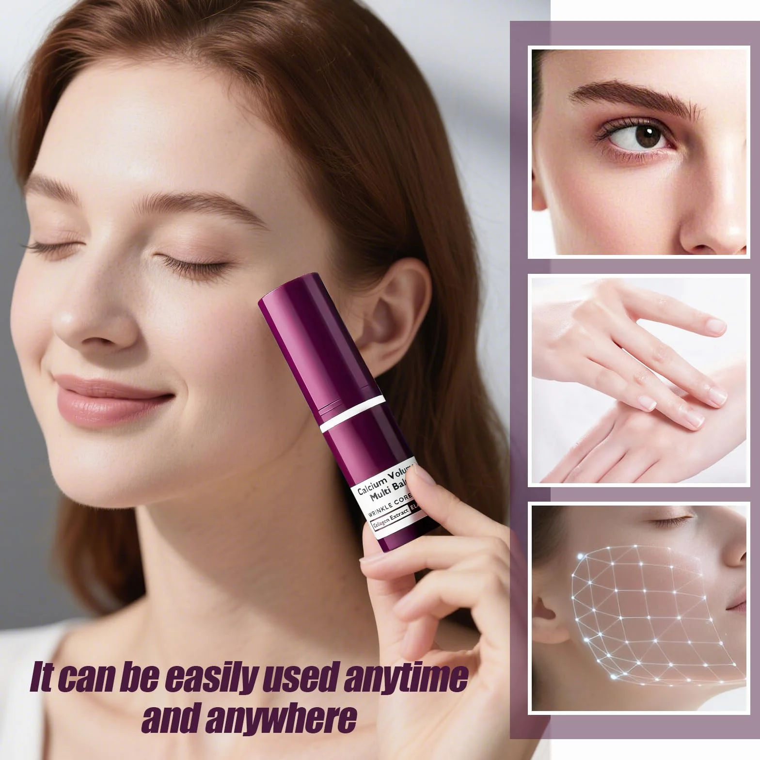 Cemenrete Calcium Multi Balm 2 sztuki przeciwstarzeniowy ujędrniający koreański korektor do skóry nawilżający balsam do oczu szyi twarzy