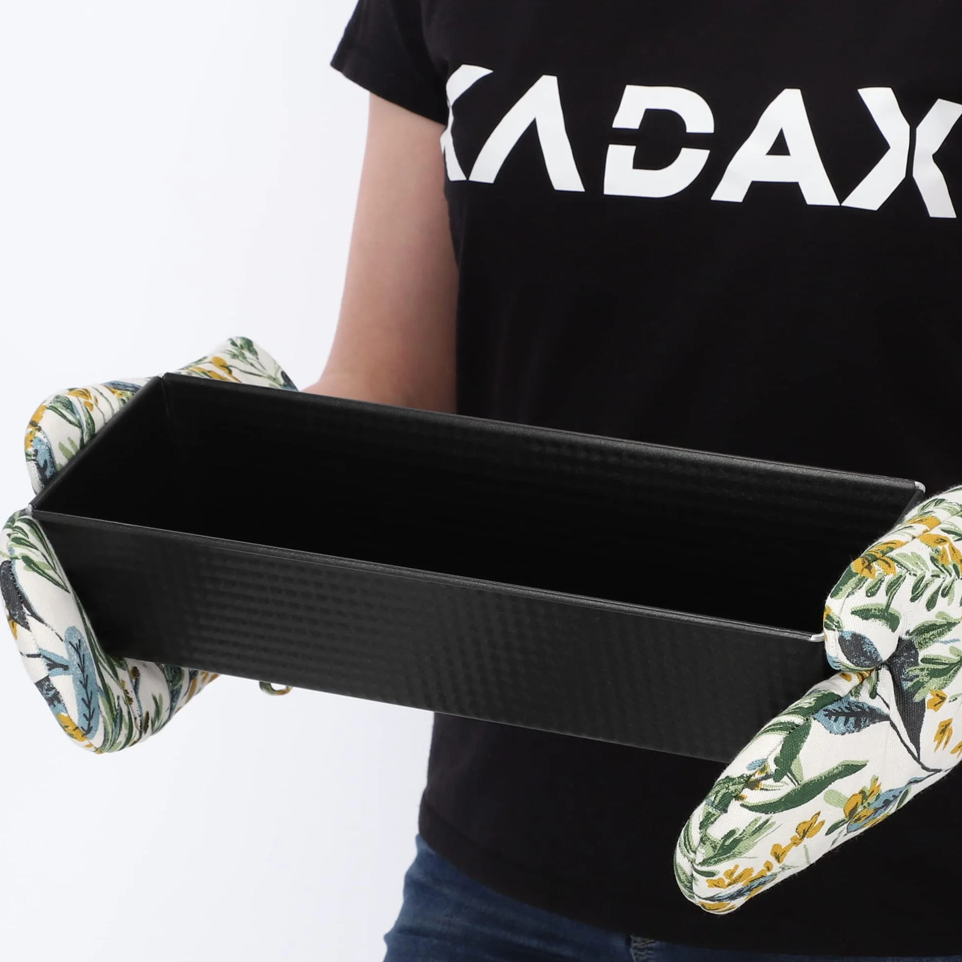 KADAX Keksówka prostokątna 35x12cm czarna, powłoka nieprzywierająca, równomierne nagrzewanie, do pieczenia chleba, keksów i pasztetów
