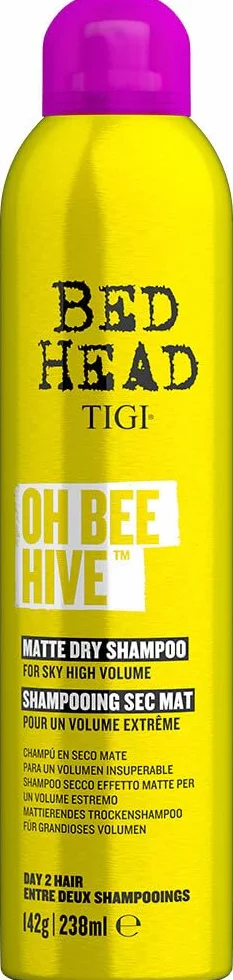 Tigi Bed Head Oh Bee Hive, Suchy Szampon Zwiększający Objętość, o Matowym Wykończeniu, 238 ml