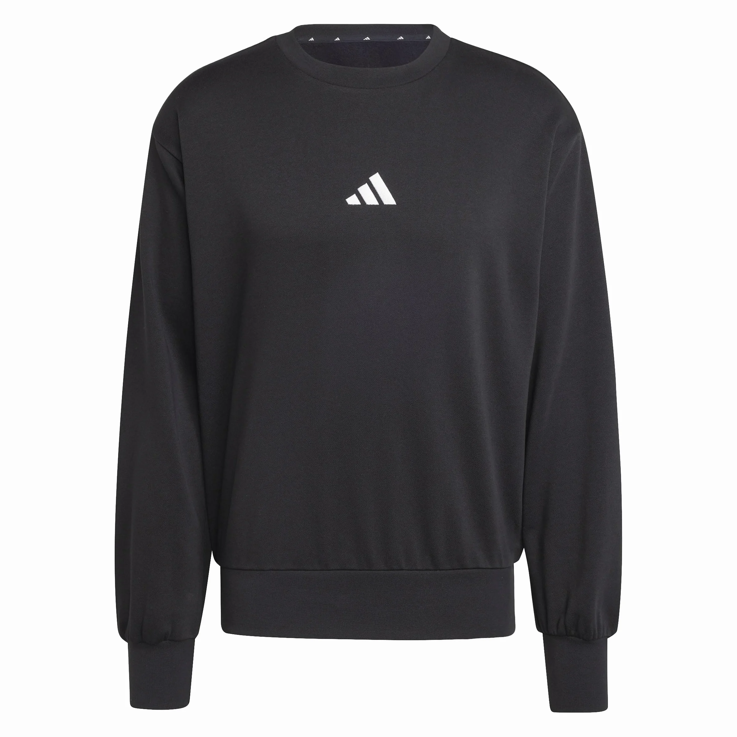 adidas Mężczyźni ESSENTIALS FEELCOZY FLEECE SWEATSHIRT, black/white, L