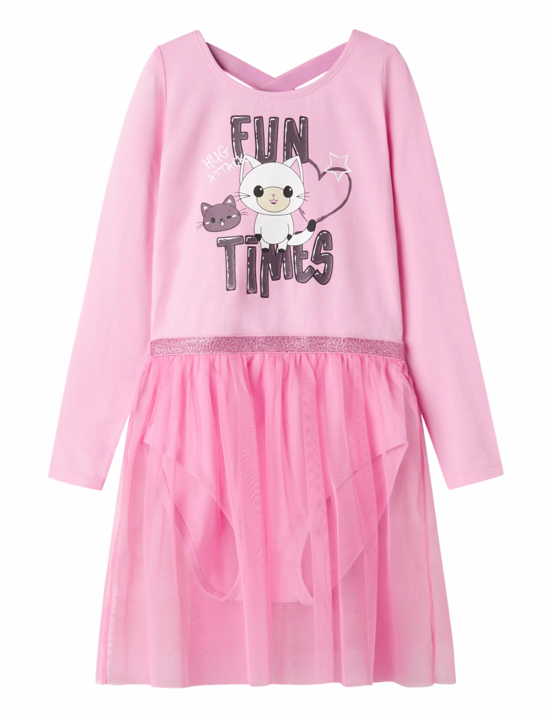 NAME IT Dziewczęce Nmfjustine Gabby Gymsuit Bfu Body, Pastel Lavender, 98
