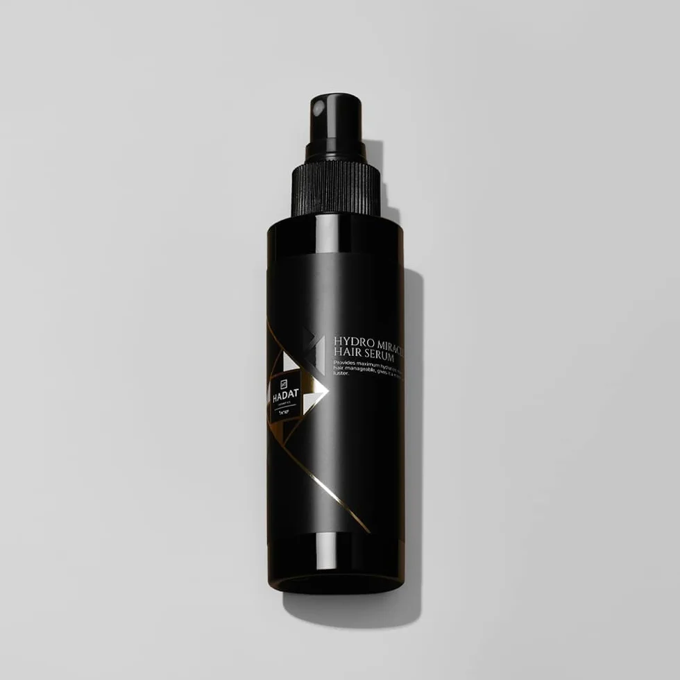 Hadat Cosmetics Hydro Miracle Hair Serum, nawilżające, odżywiające, chroniące włosy i nadające im promienny połysk, idealny dla suchych i zniszczonych włosów