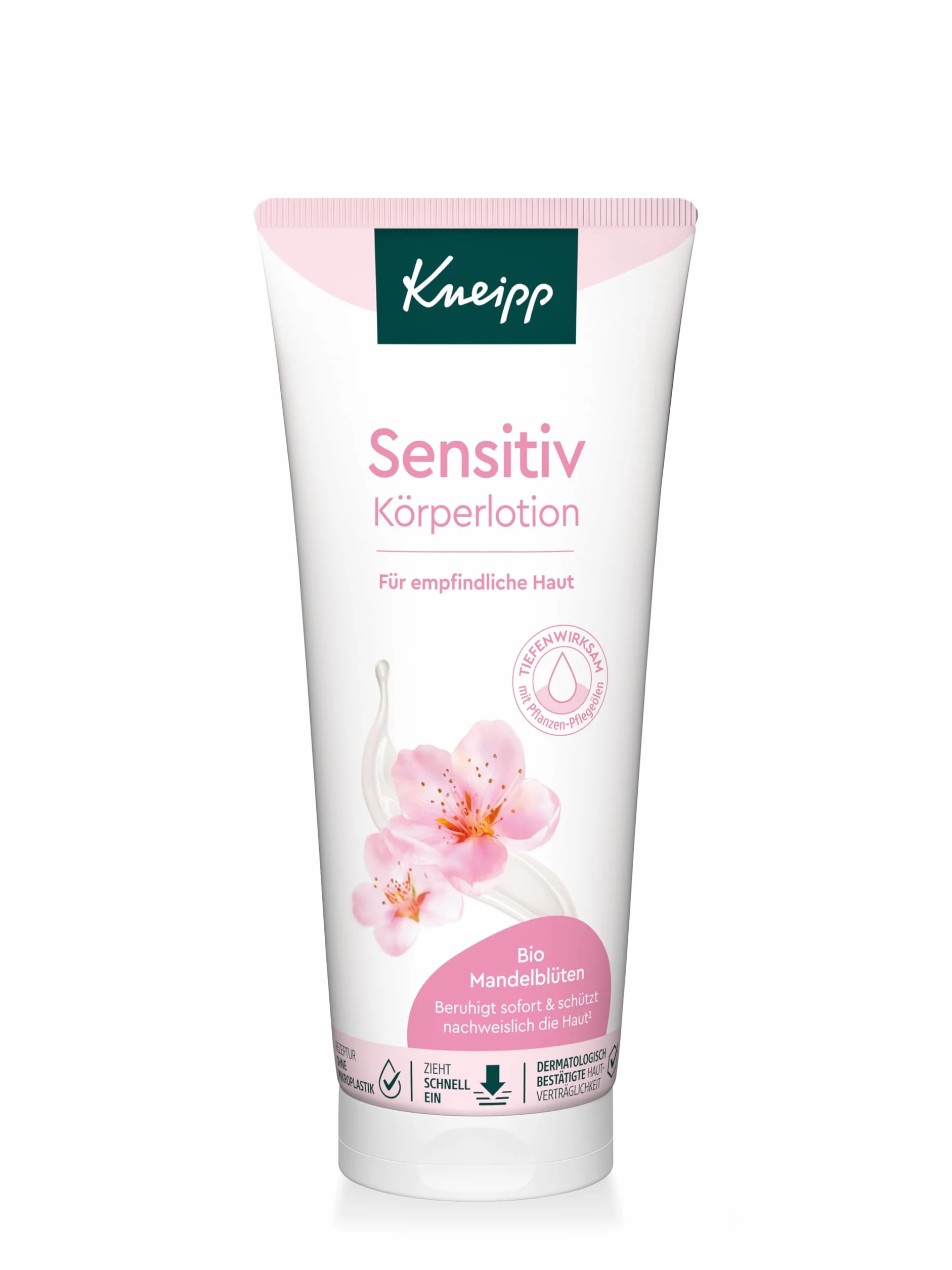 Kneipp Zestaw upominkowy Lieblingsmensch - opakowanie prezentowe z balsamem do ciała i balsamem pod prysznic z serii "Hauttzart" z kwiatów migdałów - 2 x 200 ml
