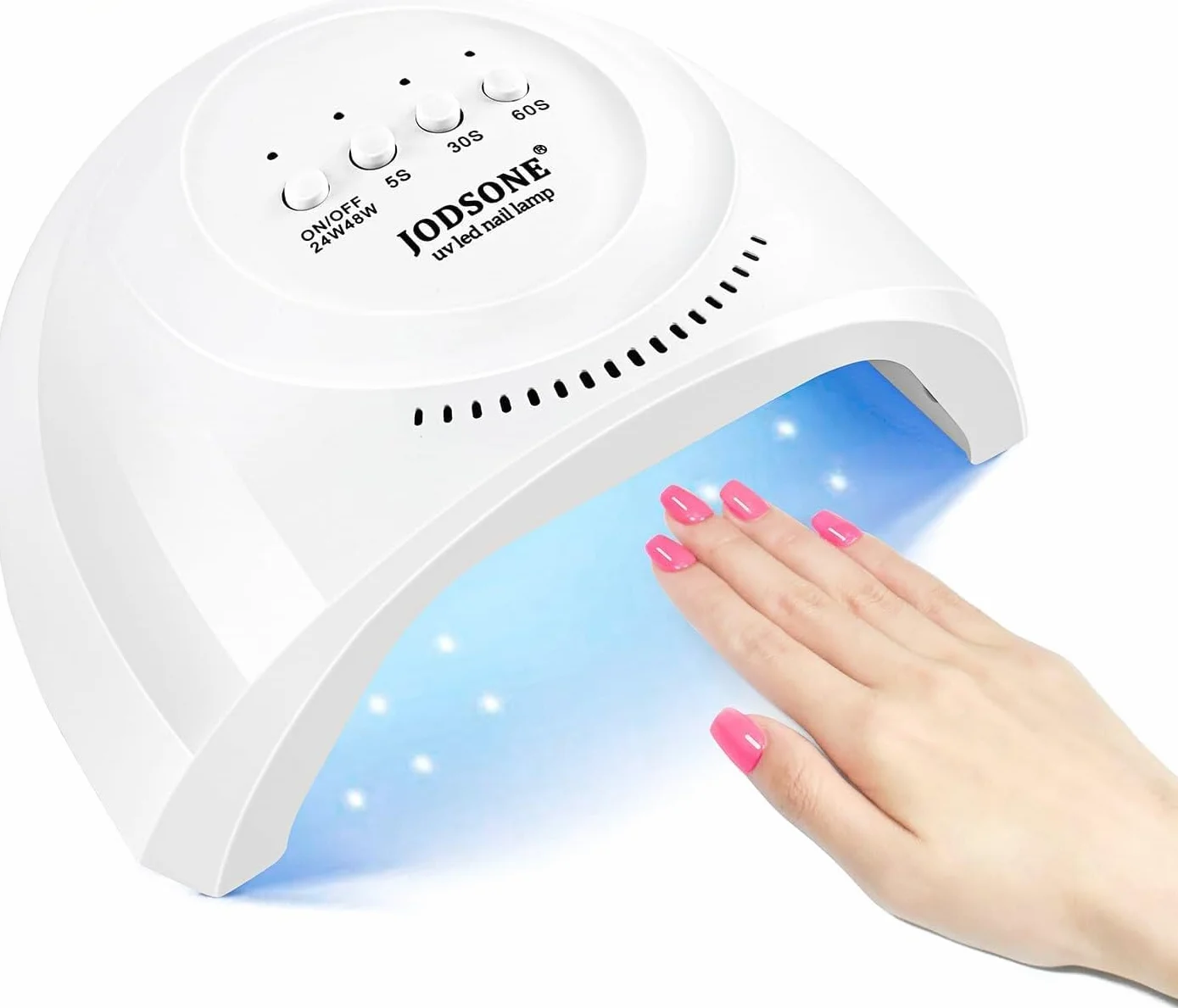 JODSONE Lampa UV LED do paznokci 30 koralików 3 timery automatyczny czujnik