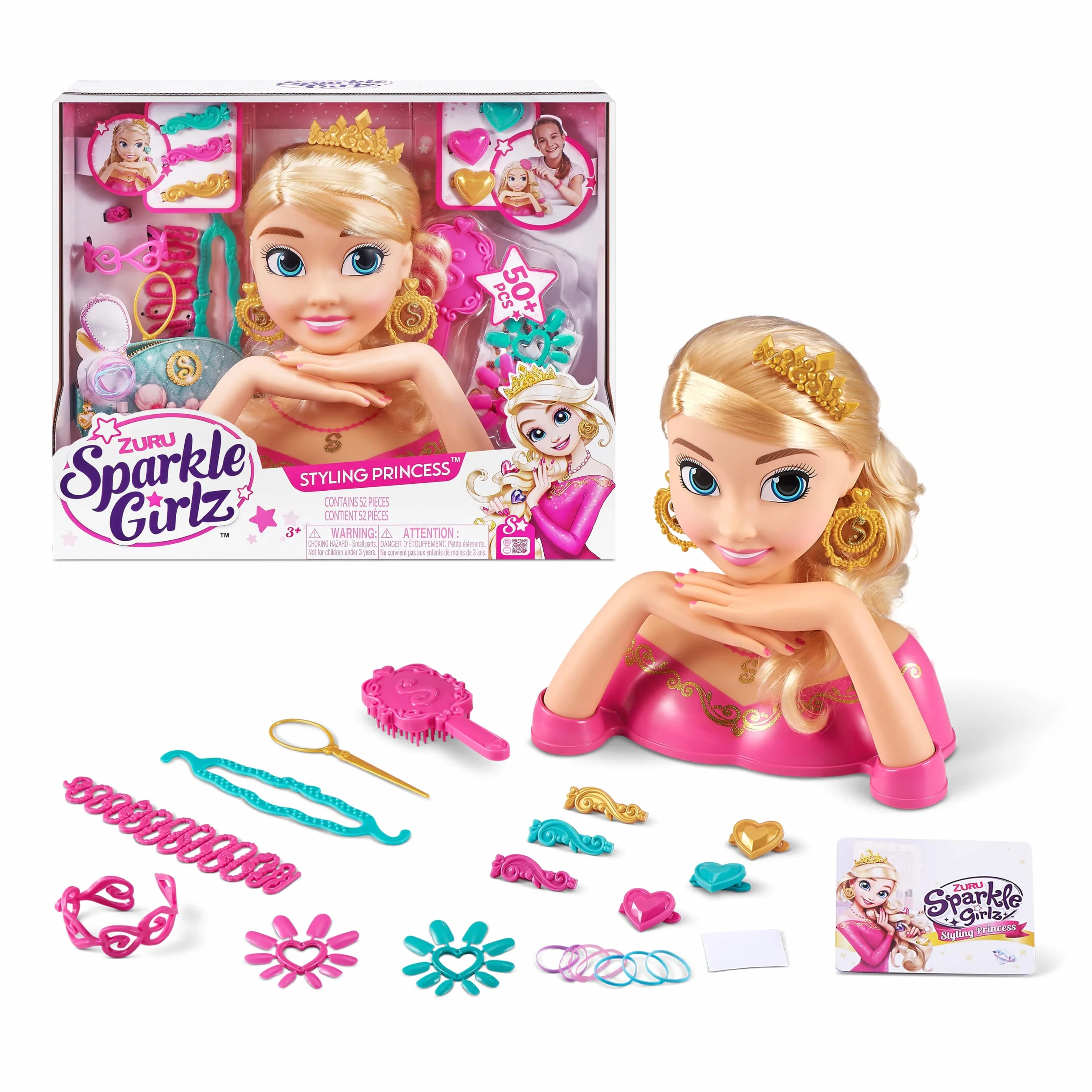 ZURU Sparkle Girlz 10025 głowa do stylizacji włosów