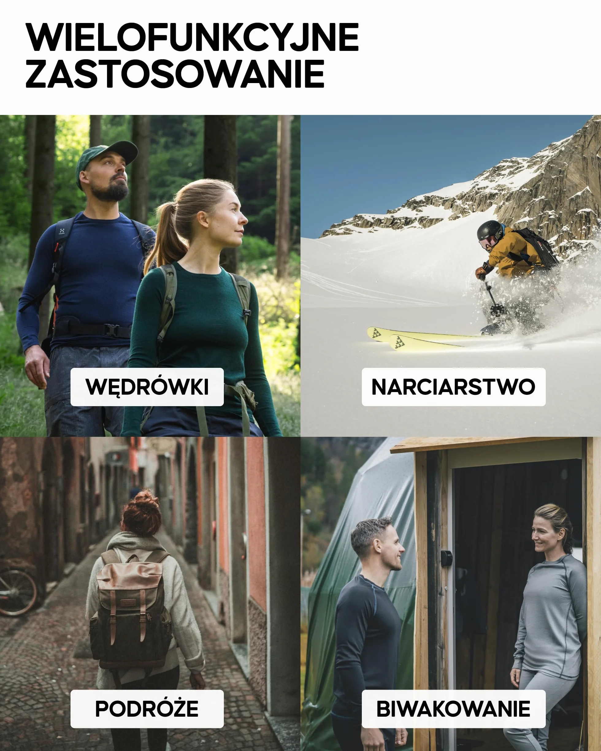 DANISH ENDURANCE Komplet Bielizny Termicznej, Męski i Damski, Koszulka z Długim Rękawem i Kalesony Unisex, Legginsy Termoaktywne z Materiałów z Recyklingu, Oddychająca, Odprowadzająca Pot