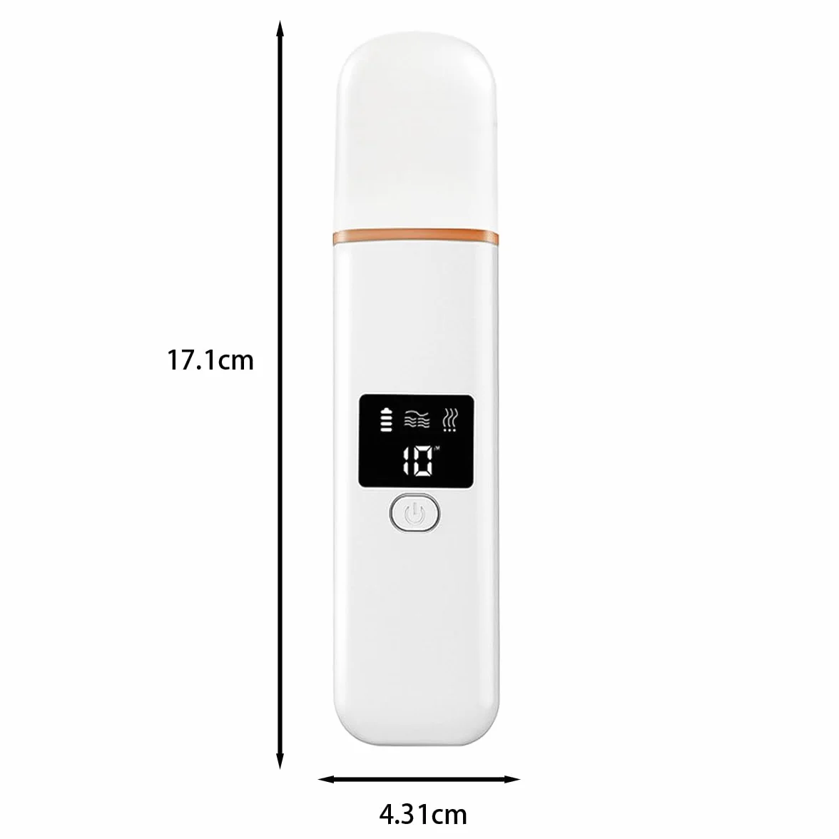Namvo Ultradźwiękowy peeling do skóry 4 tryby usuwania zaskórników oczyszczanie porów ultradźwiękowy skrobak do twarzy wyświetlacz LCD ładowanie USB pielęgnacja skóry
