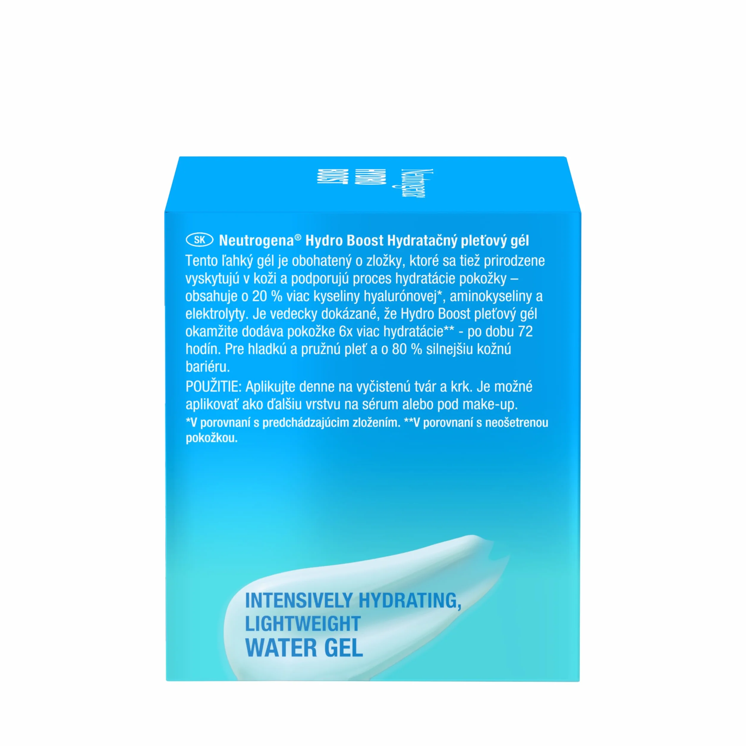 NEUTROGENA® Hydro Boost® Water Gel Nawadniający żel 50ml. Nawadniający żel do cery normalnej i mieszanej, nawilża skórę i wzmacnia jej barierę ochronną. Beztłuszczowa formuła, nie zatyka porów.