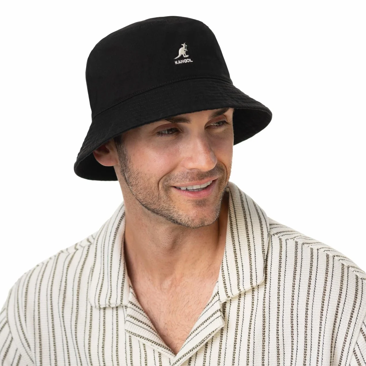 Kangol Kapelusz Rybaka Washed Bucket - plazowy na lato czapka wedkarza wiosna-lato